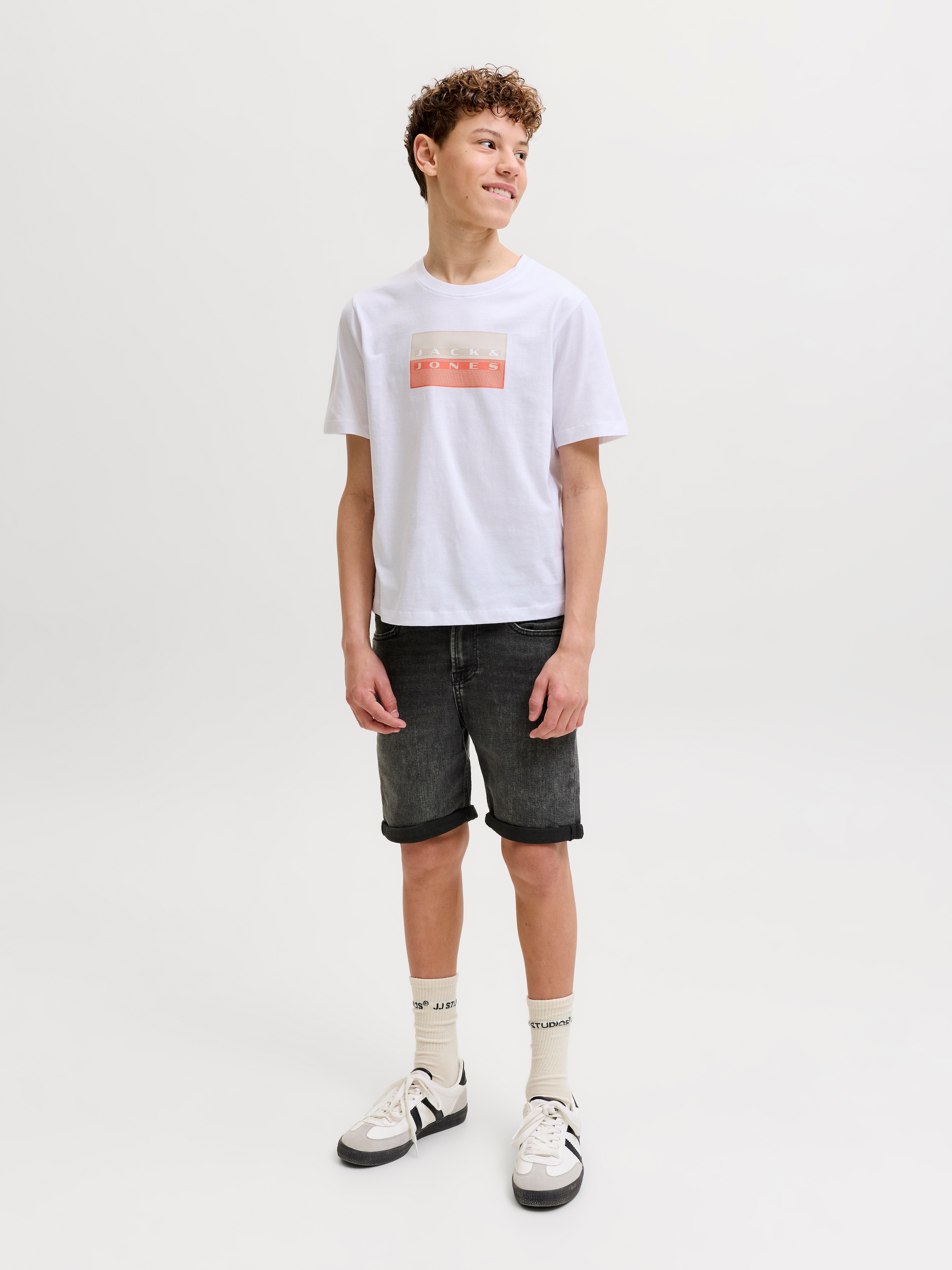 Jack & Jones Junior Short »JJIRICK bequem mit mittlerer Taille für Jungen«  uni, tendance, coupe régulière, tissé