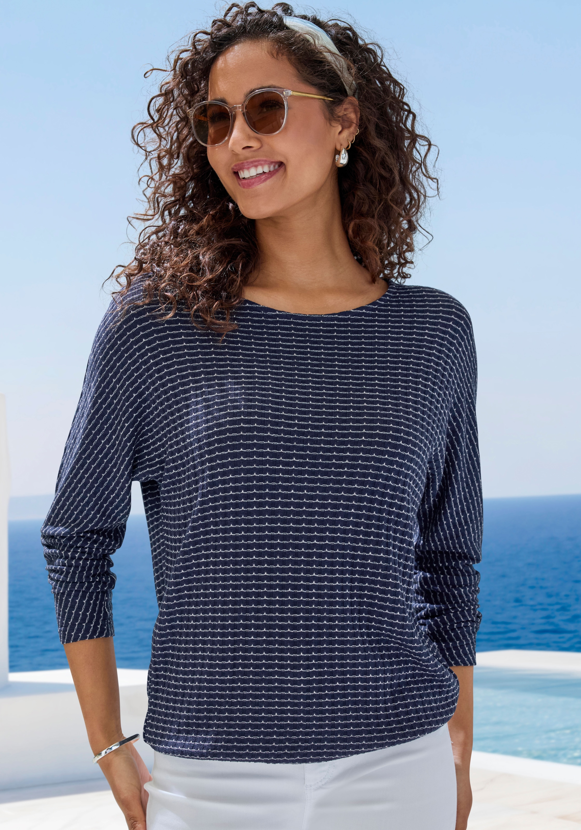 Vivance Langarmshirt »aus strukturierter Strickqualität« Set,  aus strukturierter Strickqualität