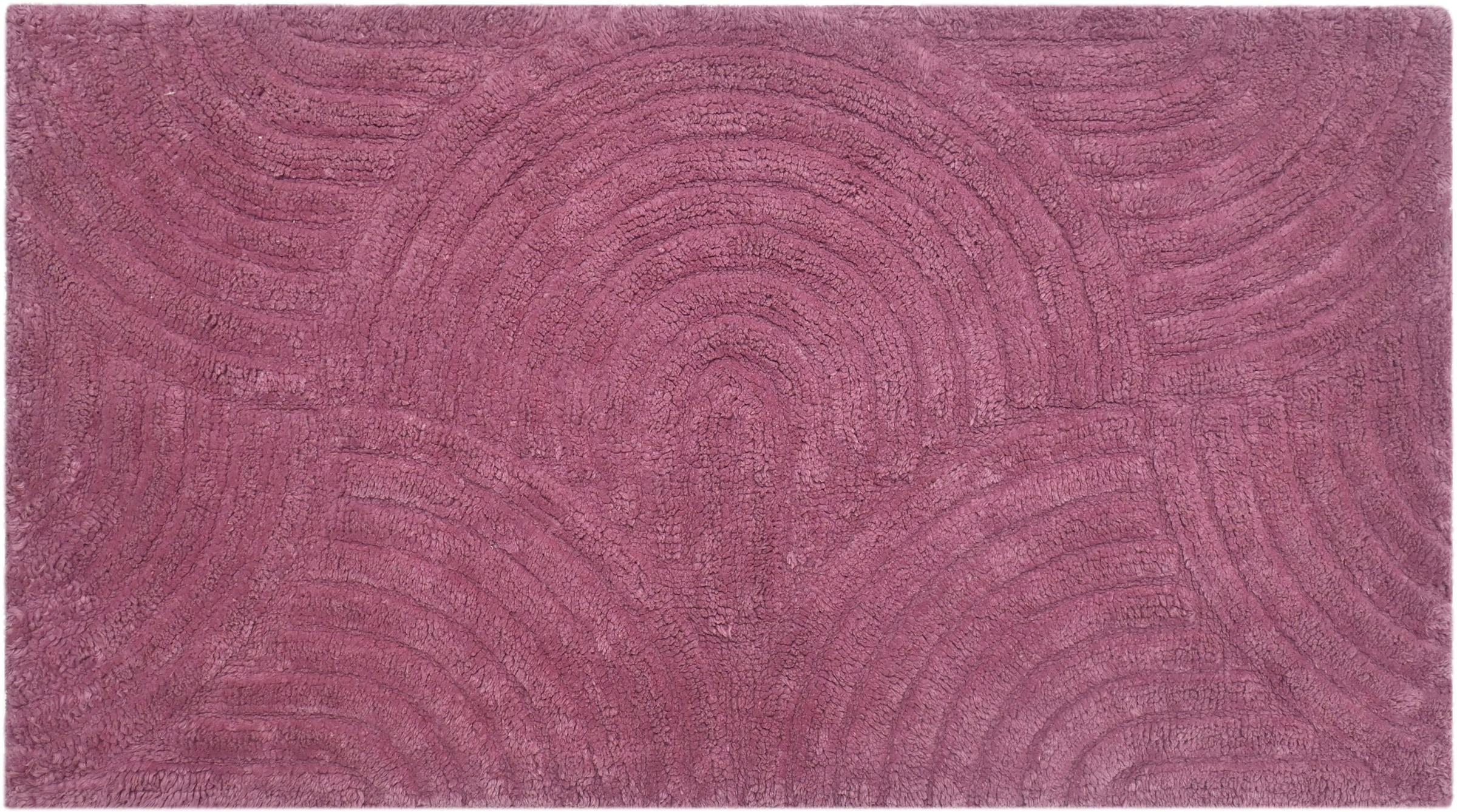 my home Tapis de bain »Juna, Badvorleger, Badezimmer Teppich, Zen, Scandi, Boho« Höhe 15 mm Baumwolle, Hoch-Tief-Effekt, weich