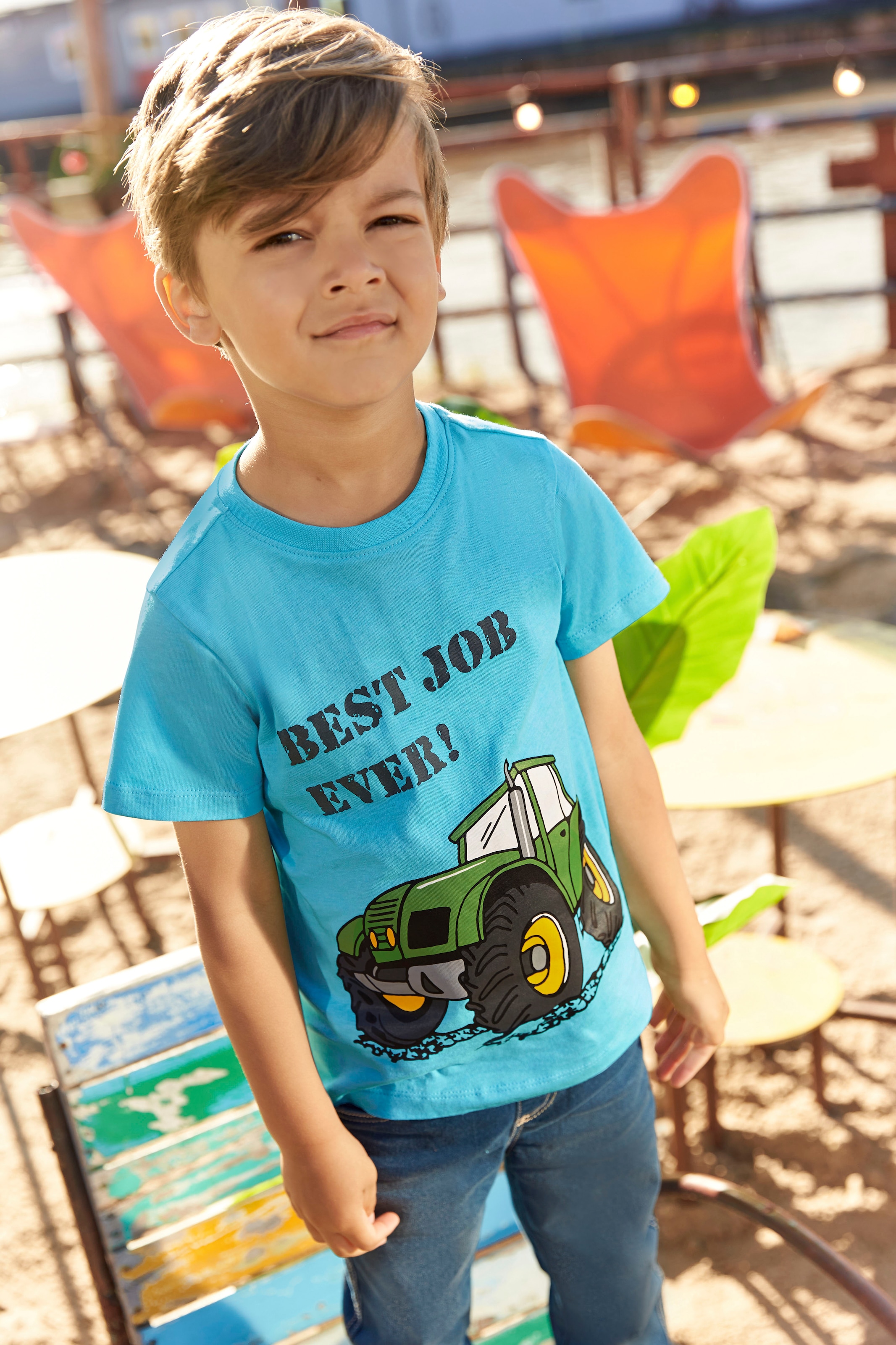KIDSWORLD T-Shirt JOB »BEST auf versandkostenfrei 2er-Pack) EVER!«, (Packung