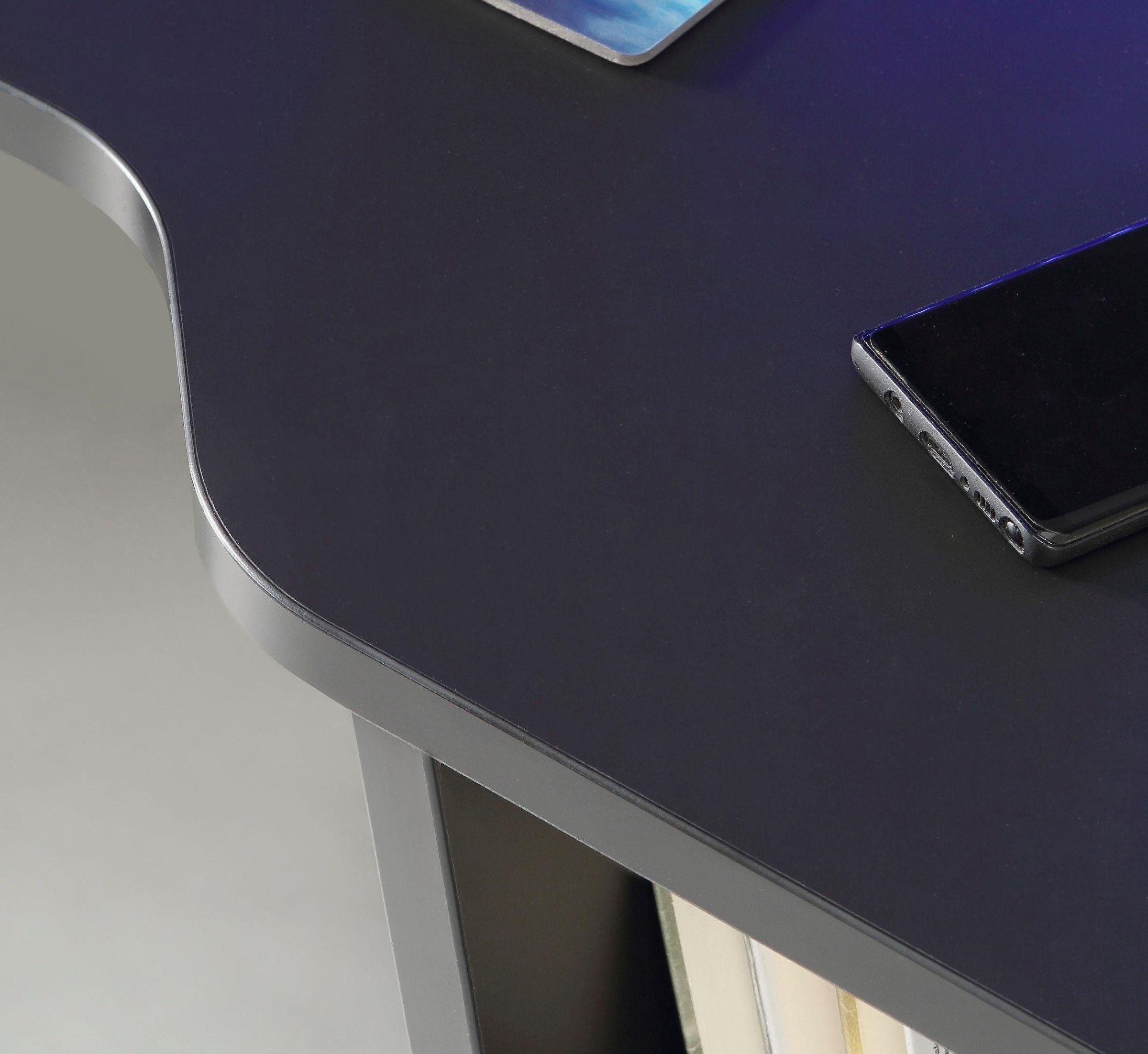 FORTE Gamingtisch »Tezaur« wahlweise mit RGB-Beleuchtung