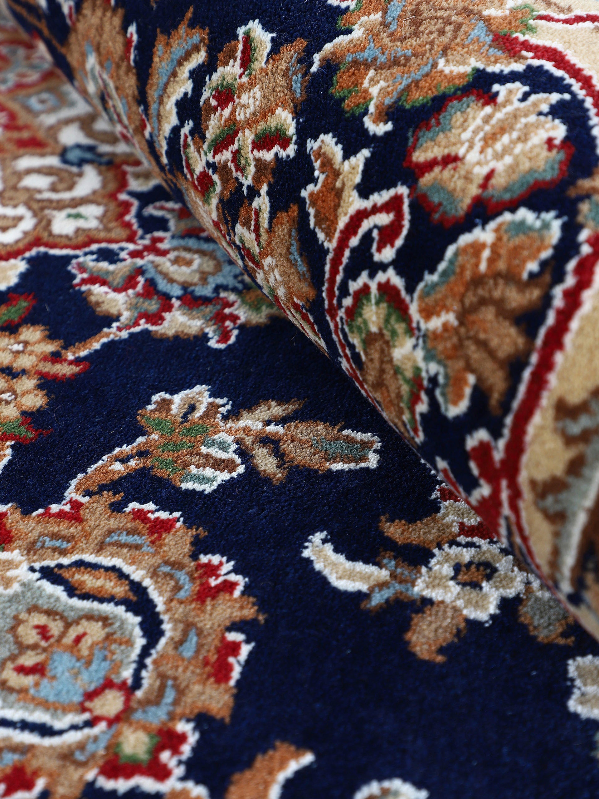 Woven Arts Orientteppich »Orientteppich Nain«, rechteckig, 15 mm Höhe, handgeknüpft, Wohnzimmer, reine Wolle