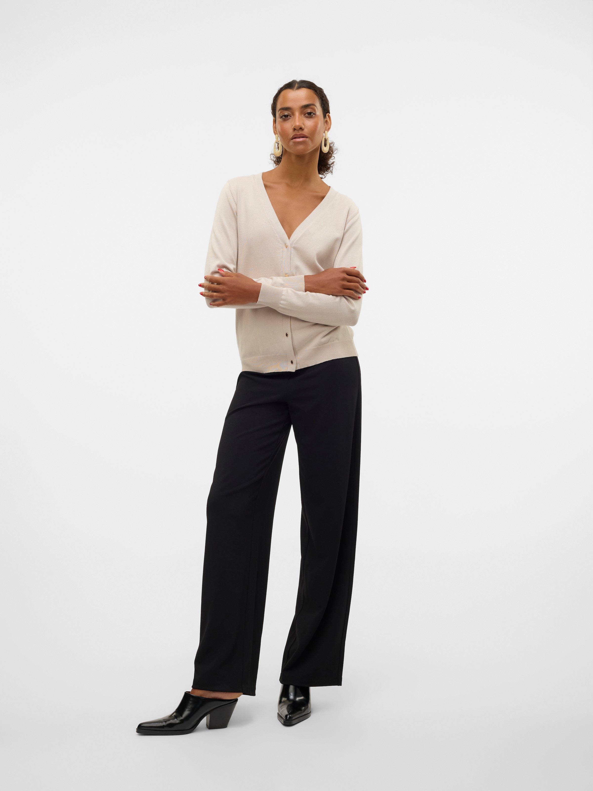 Vero Moda Strickjacke »VMSILJE LS V-NECK CARDIGAN GA NOOS«