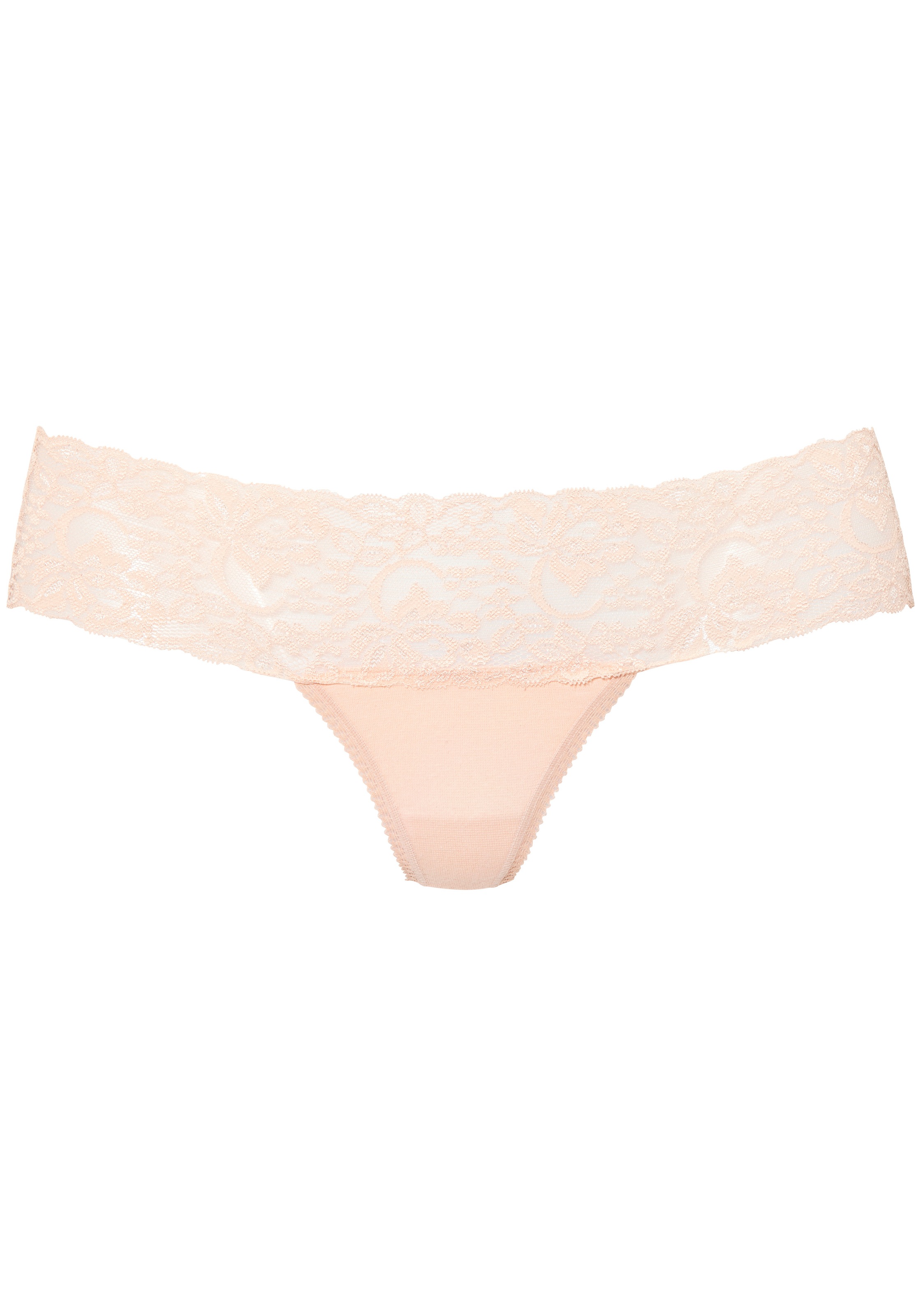 Vivance String pack de 3,  en coton élastique avec dentelle florale