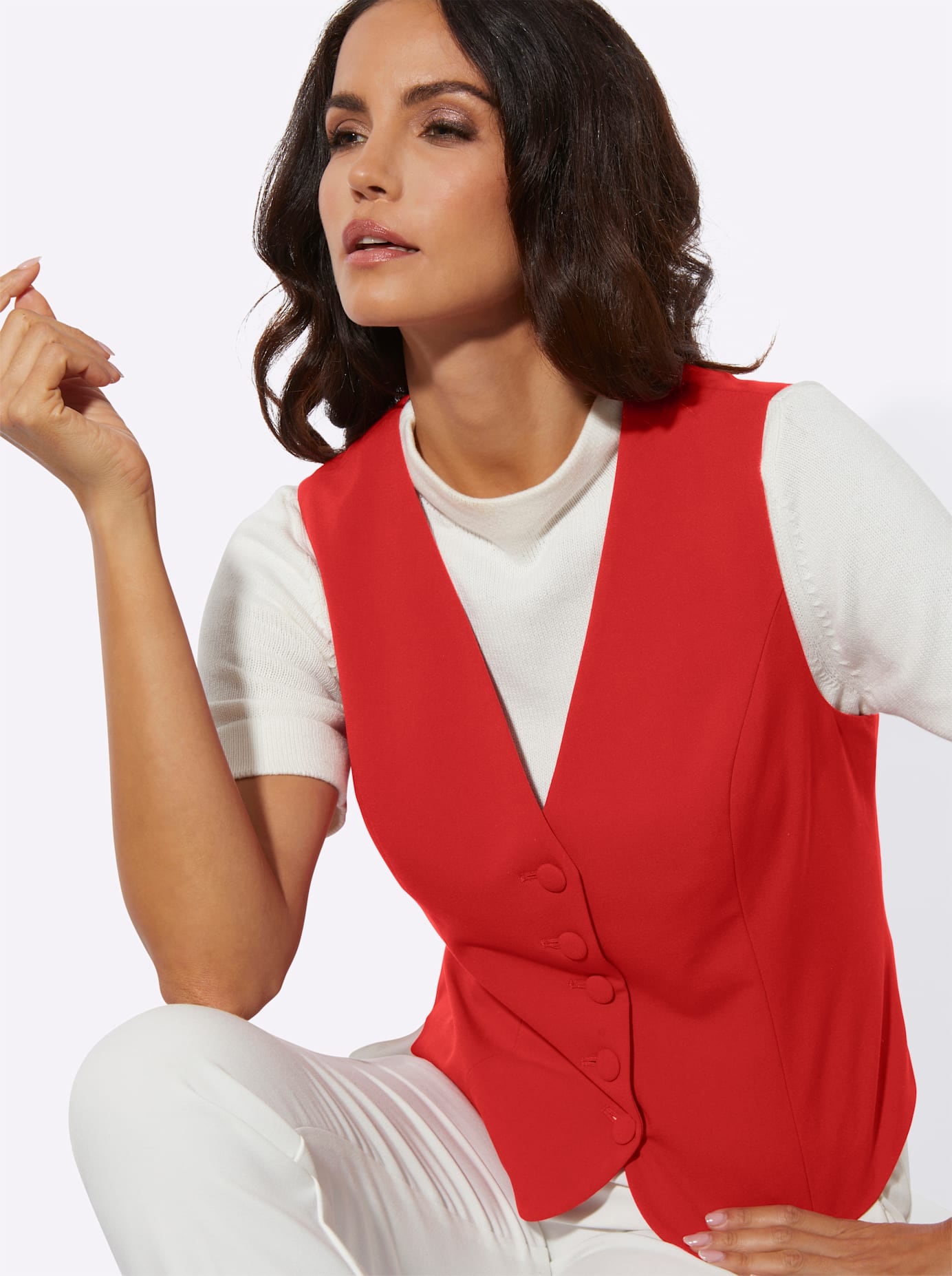 creation L Gilet court