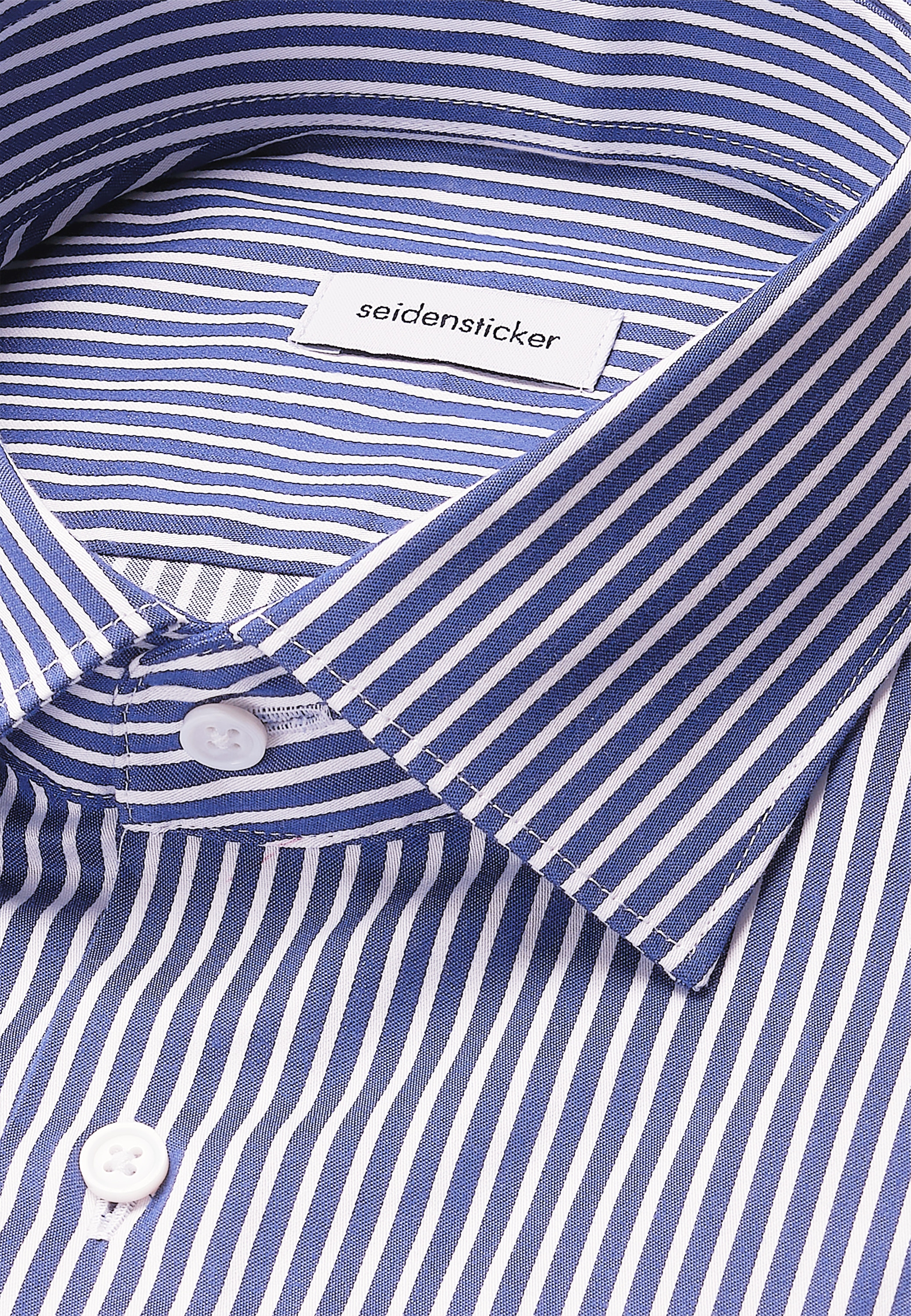seidensticker Chemise d'affaires »Schwarze Rose« Slim 1/1 Kentkragen Gestreift