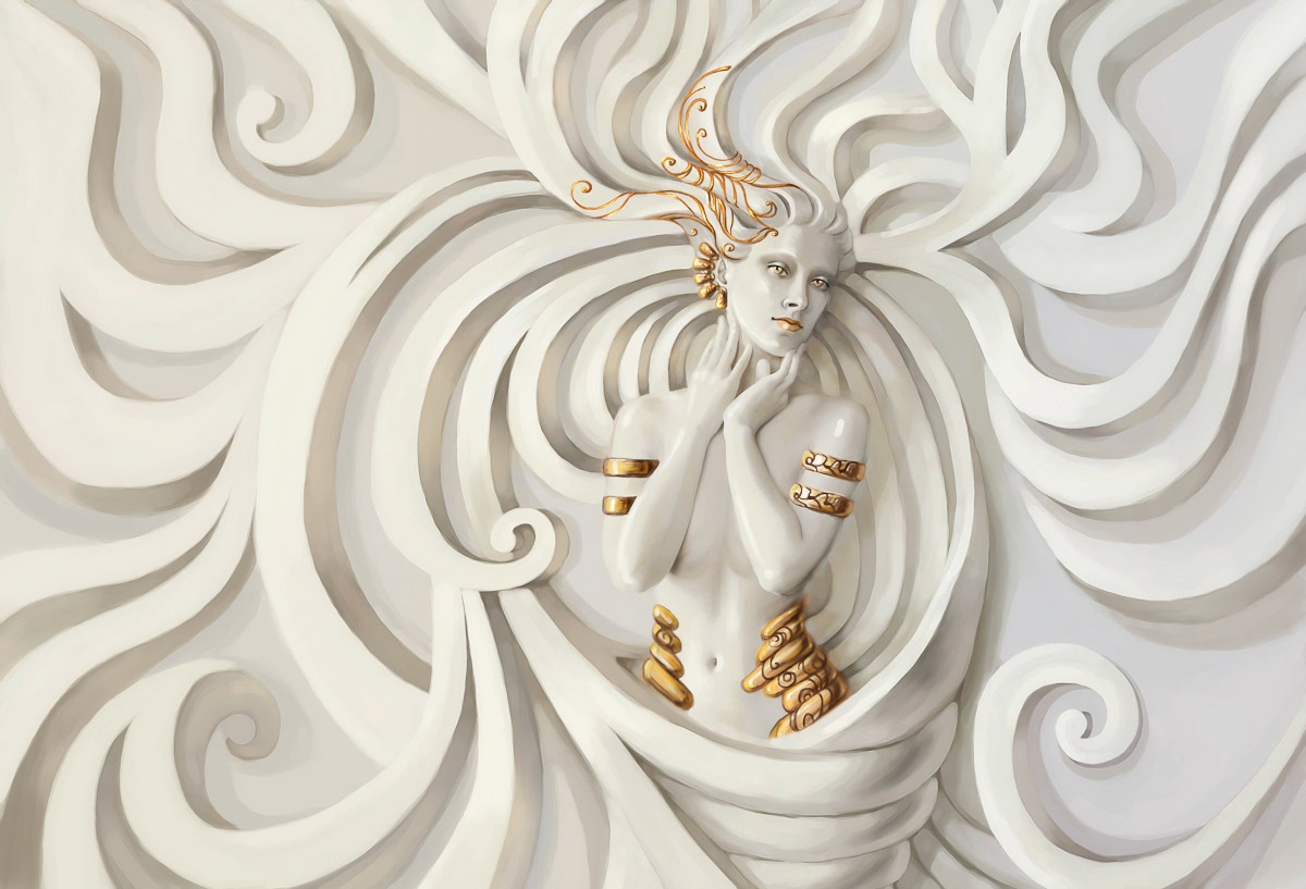 Image of Papermoon Fototapete »Abstrakt Frau«, Vliestapete, hochwertiger Digitaldruck, inklusive Kleister bei Ackermann Versand Schweiz