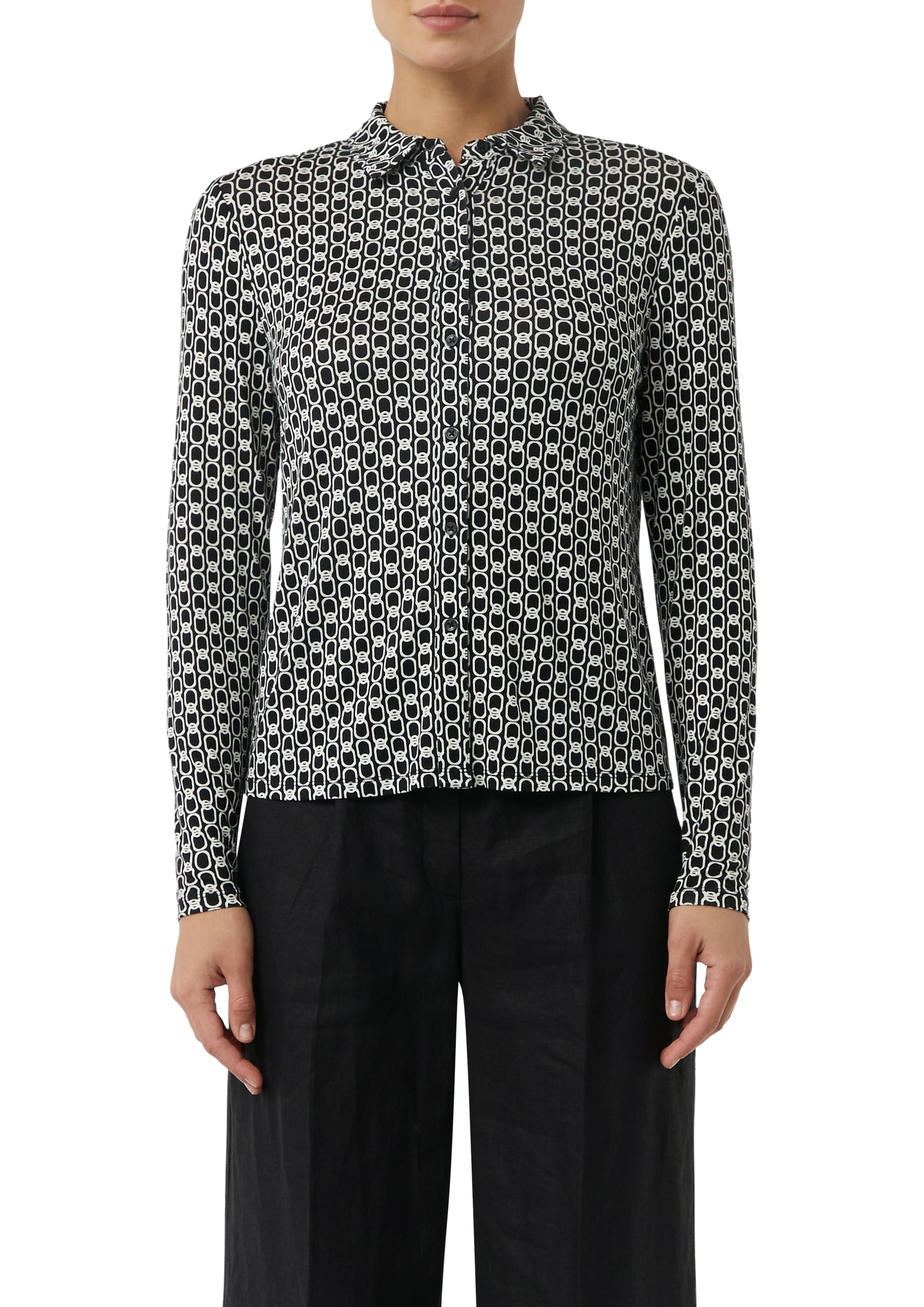 Image of Comma Hemdbluse mit All-Over Print