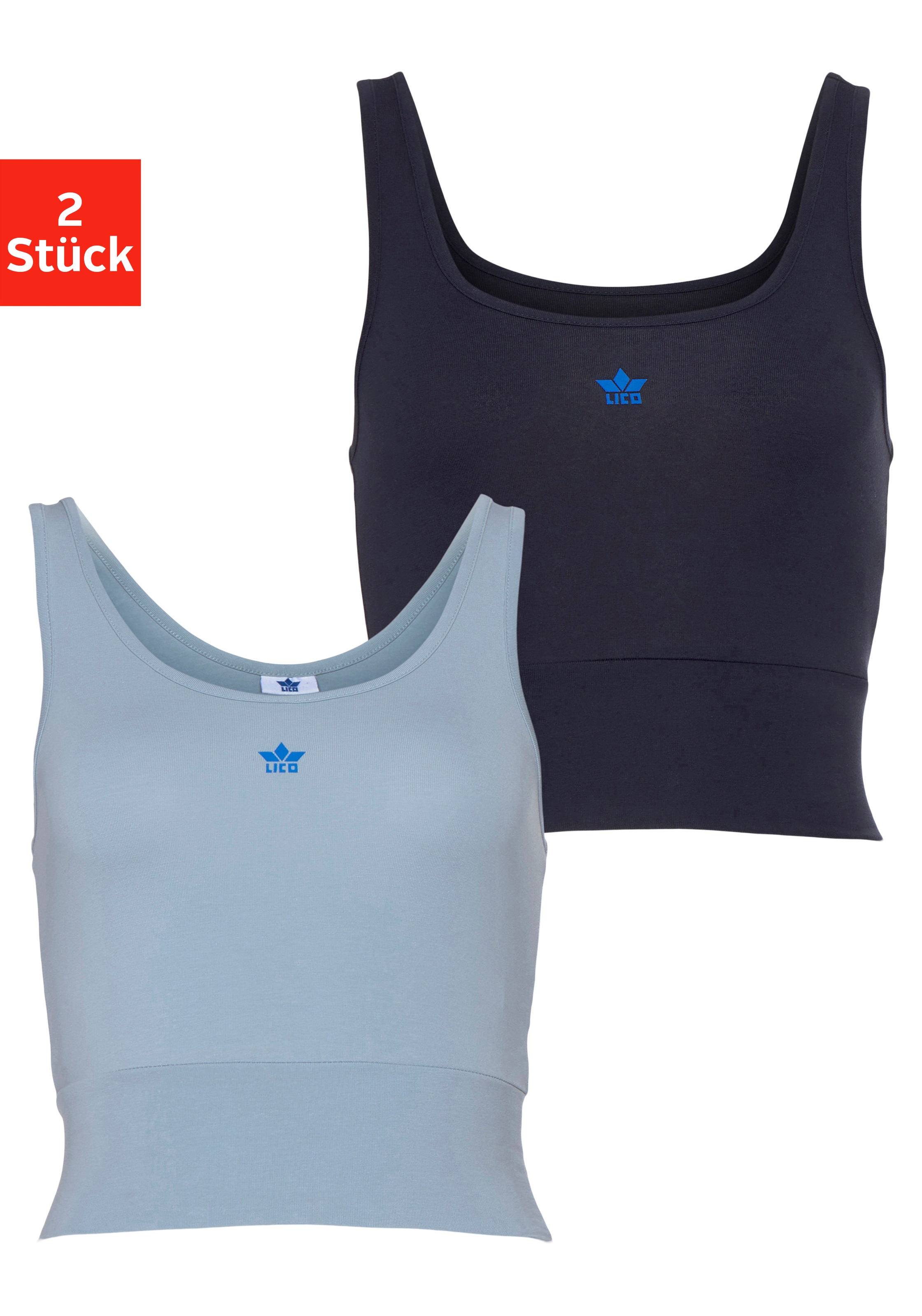 Image of Lico Crop-Top, (Packung, 2 tlg., 2er-Pack), im Doppelpack bei Ackermann Versand Schweiz