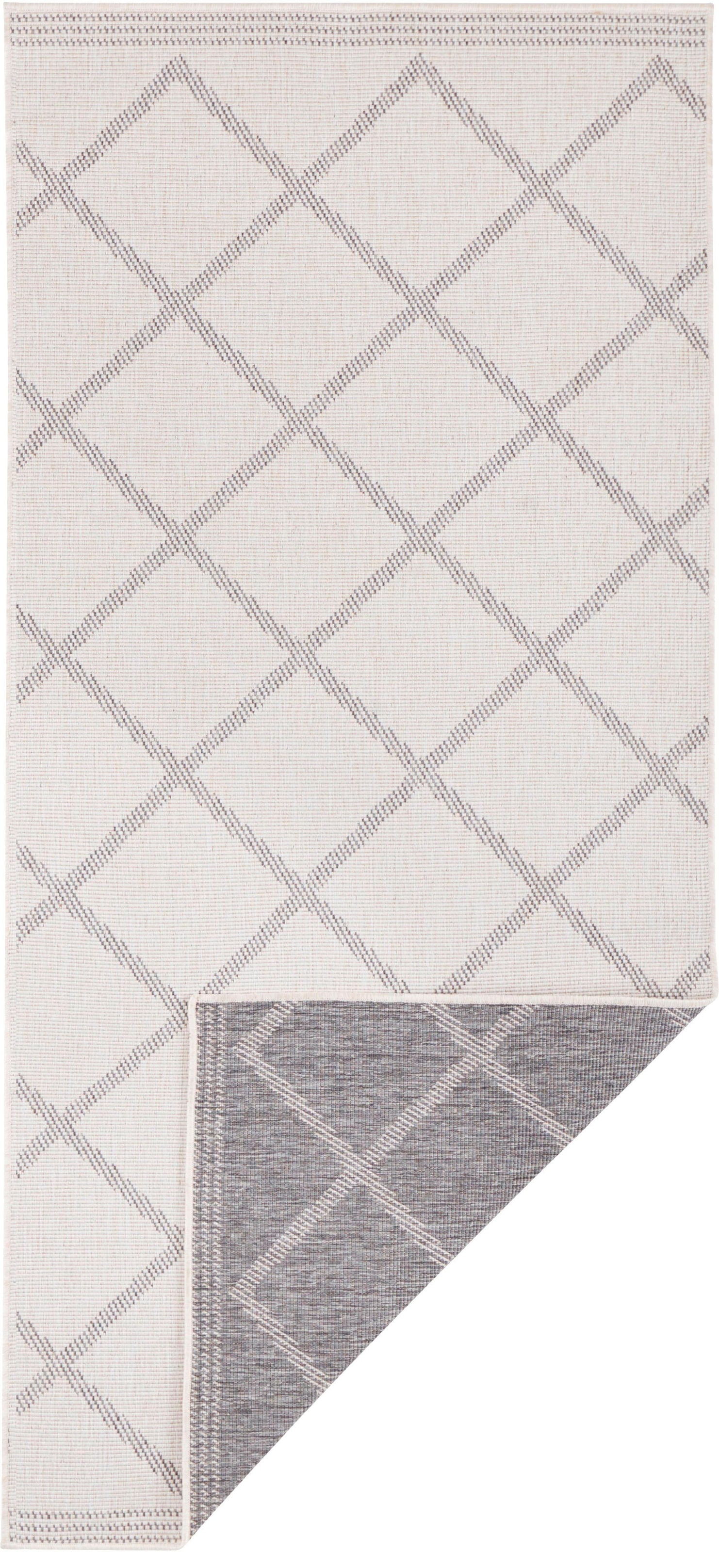 NORTHRUGS Teppich »Corsica Wendeteppich«, rechteckig, 5 mm Höhe, In-& Outdoor, Wetterfest, Balkon, Läufer, Wohnzimmer, Wasserfest