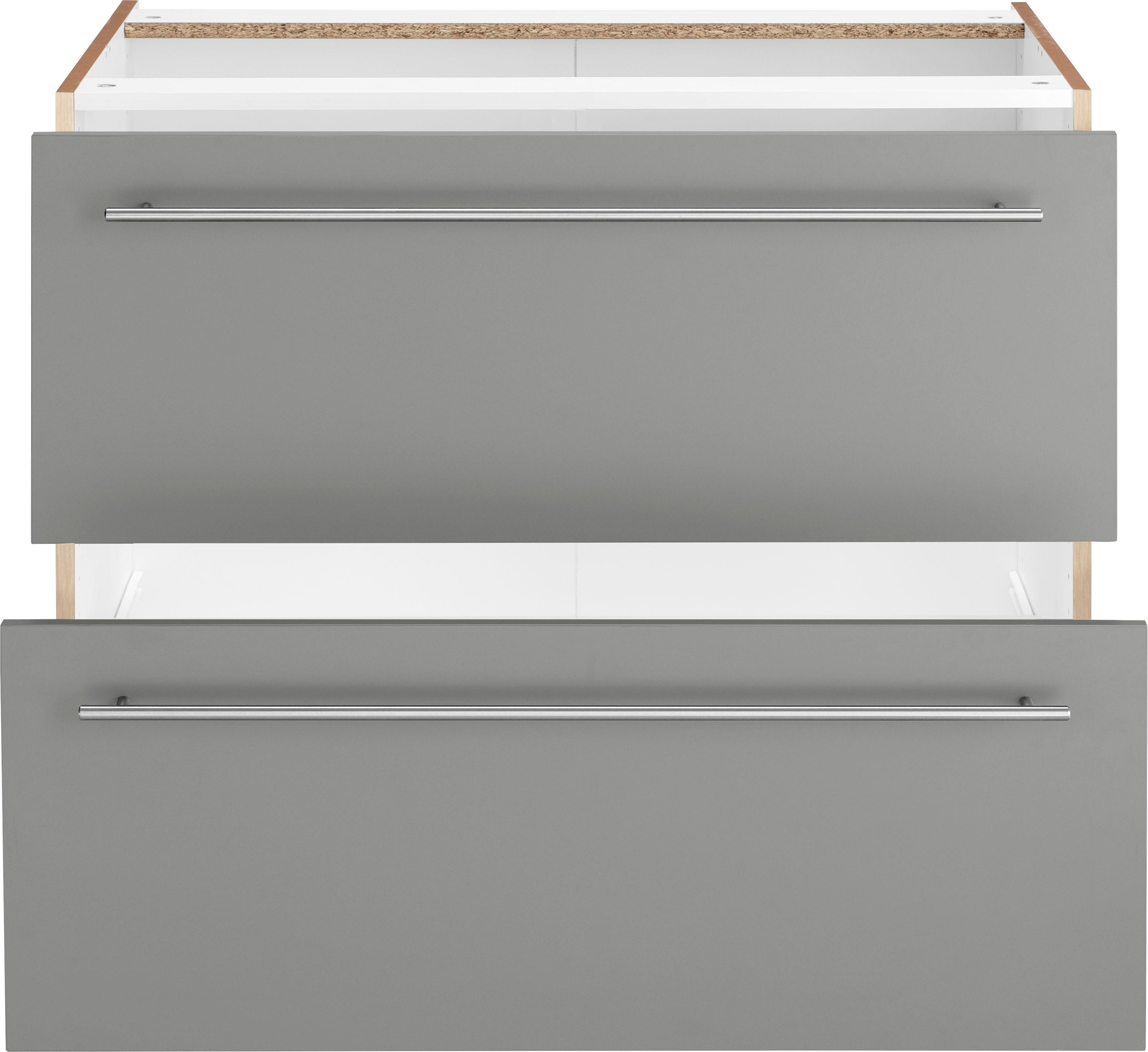 OPTIFIT Unterschrank "Bern" 90 cm breit, mit 2 großen Auszügen für viel Stauraum