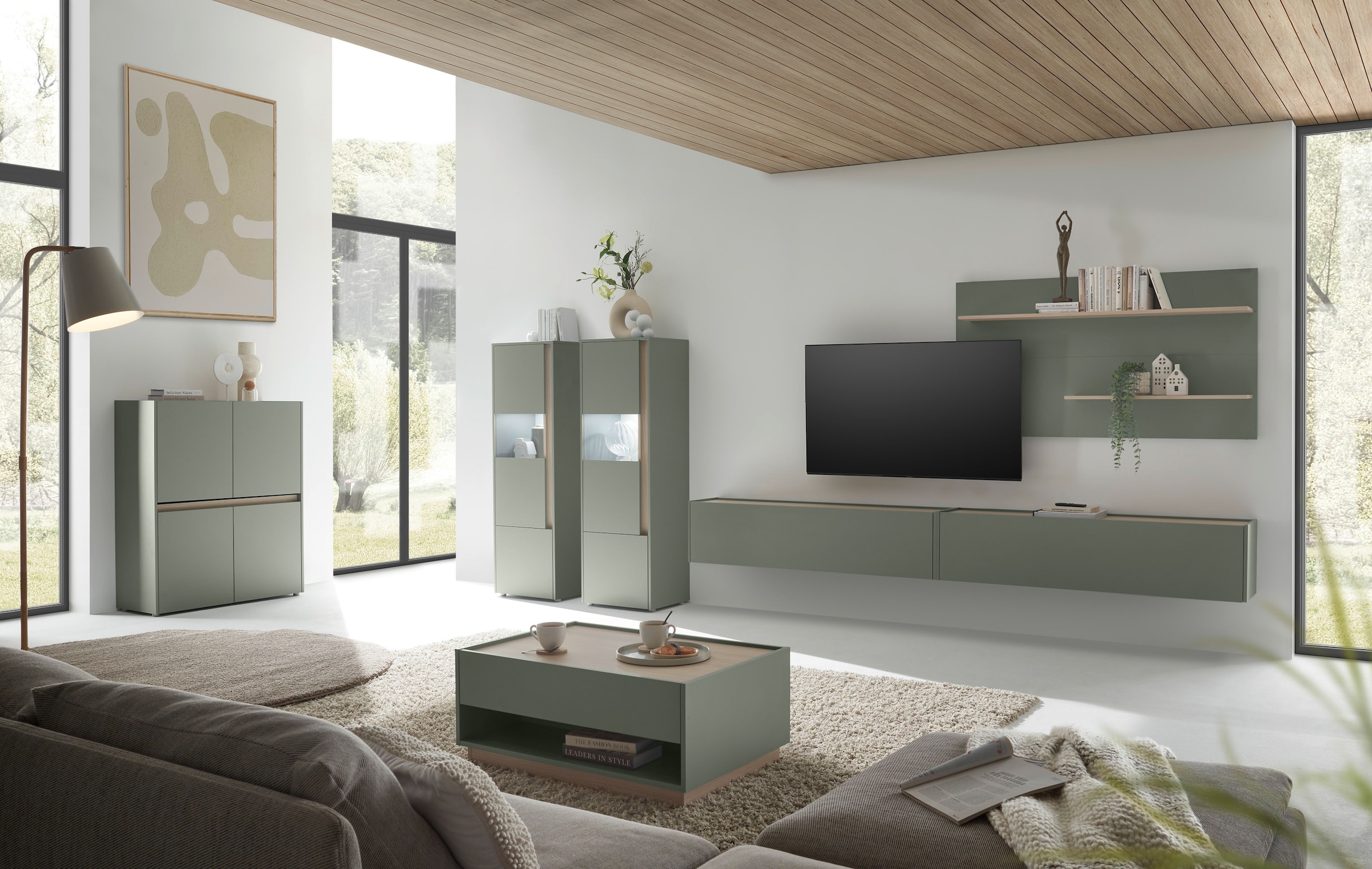 Home affaire Vitrines »City/Giron, moderner Hochschrank, Glasvitrine« zeitlos, modern, ausreichend Stauraum, vielseitig einsetzbar