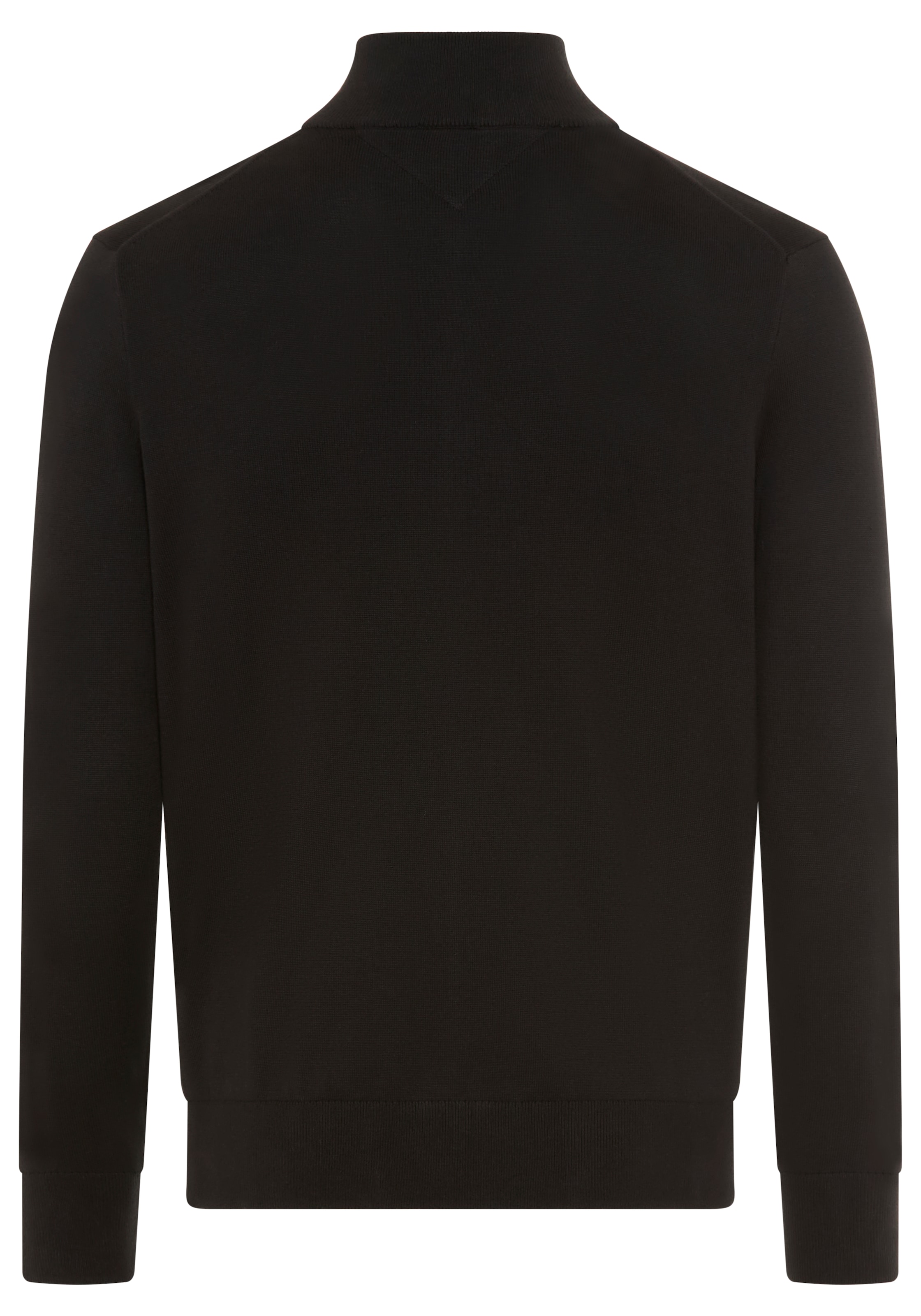 Tommy Hilfiger Veste en tricot »ESSENTIAL COTTON ZIP THRU«, mit Logostickerei
