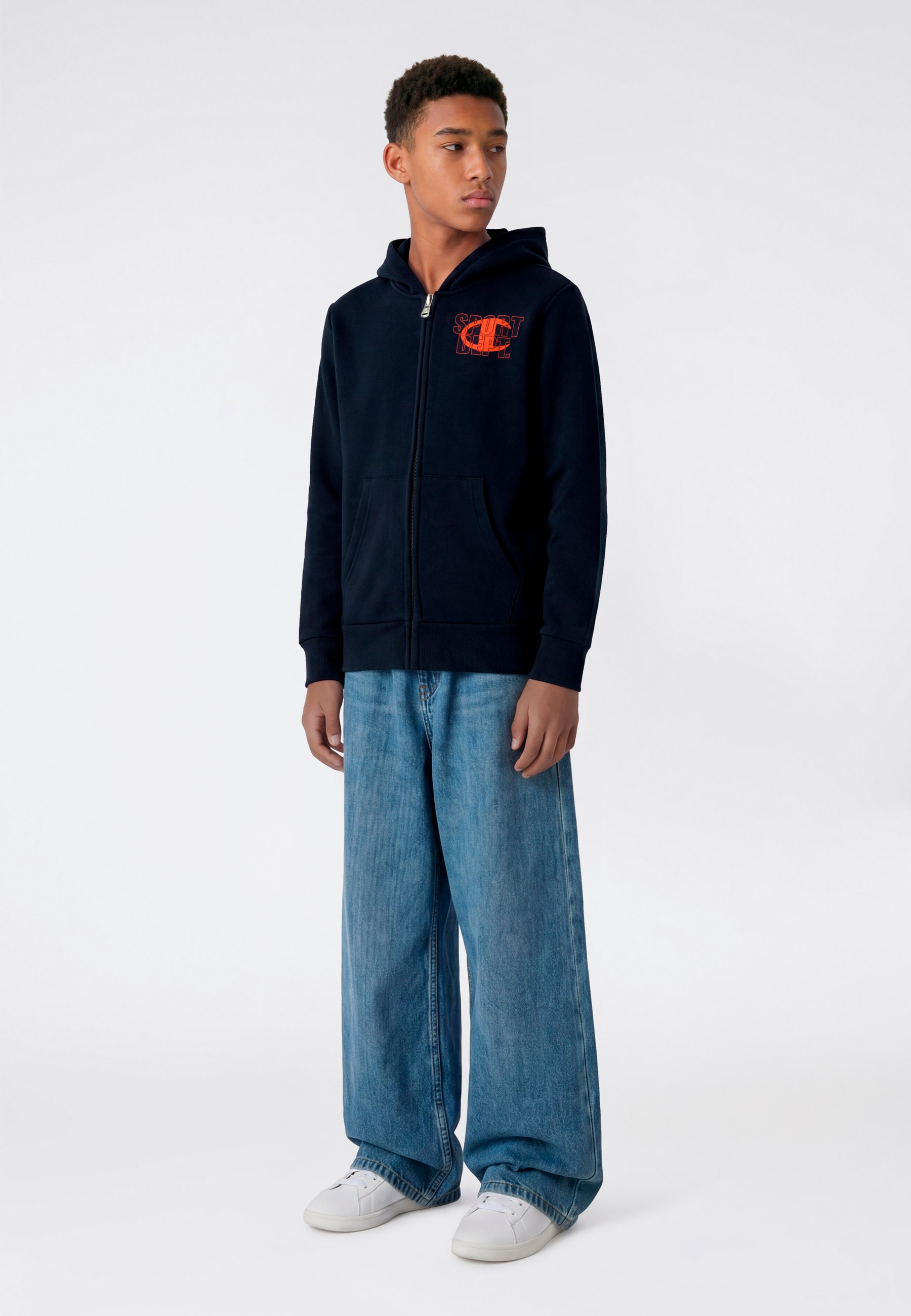 Image of Champion Kapuzensweatjacke "SPORTWEAR ZIP-UP HOODIE Standard Fit" für Kinder und Jugendliche, mit sportlichem Charakter, Standard Fit