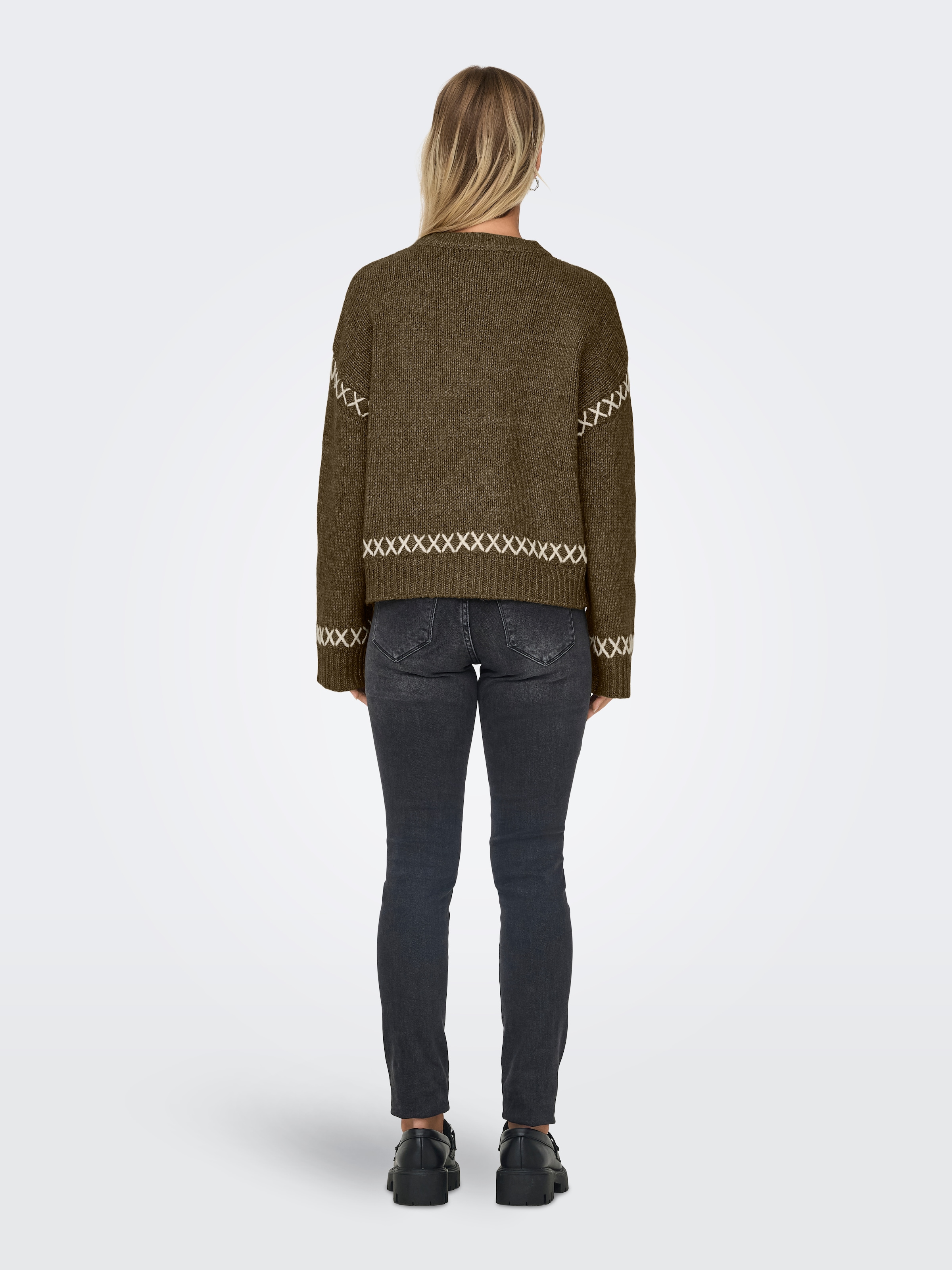 ONLY Pull à col rond »ONLAMANDA LIFE LS O-NECK DETAIL CC KNT«