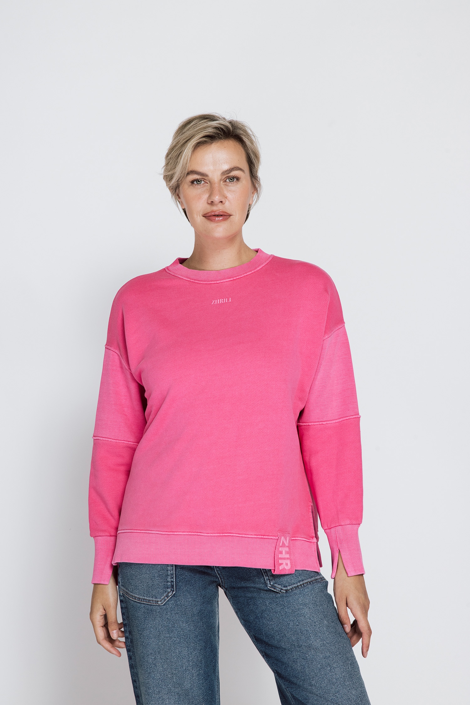 Zhrill Pull »OLEA«, bequeme Passform / Rundhals / Modische Schlitze
