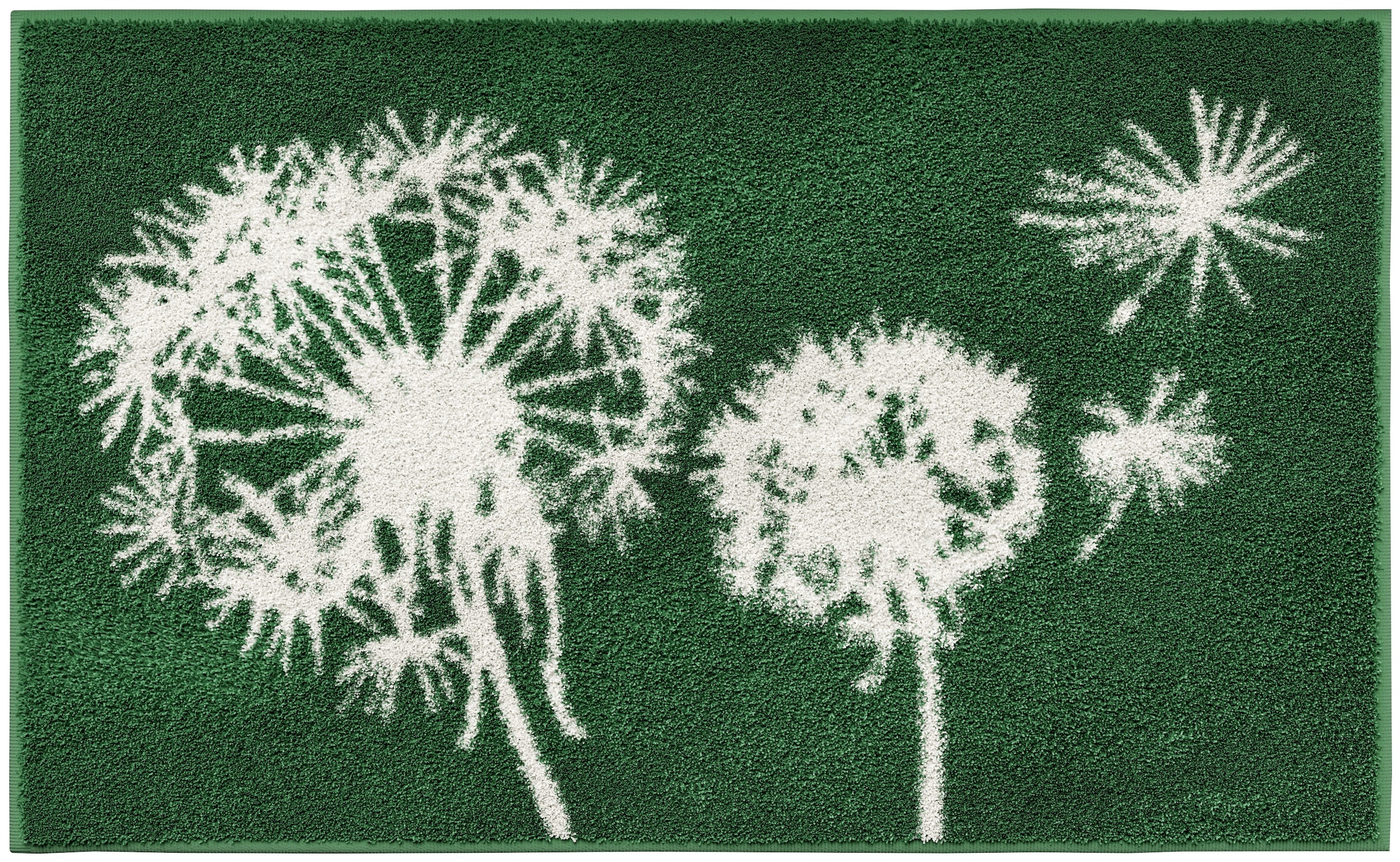 Grund Badematte »Pusteblume, Badvorleger, Badezimmer Teppich, sehr weich«, rutschhemmend beschichtet, schnell trocknend-fussbodenheizungsgeeignet, weiche Haptik, auch als 2-teiliges Set erhältlich, Made in Europe