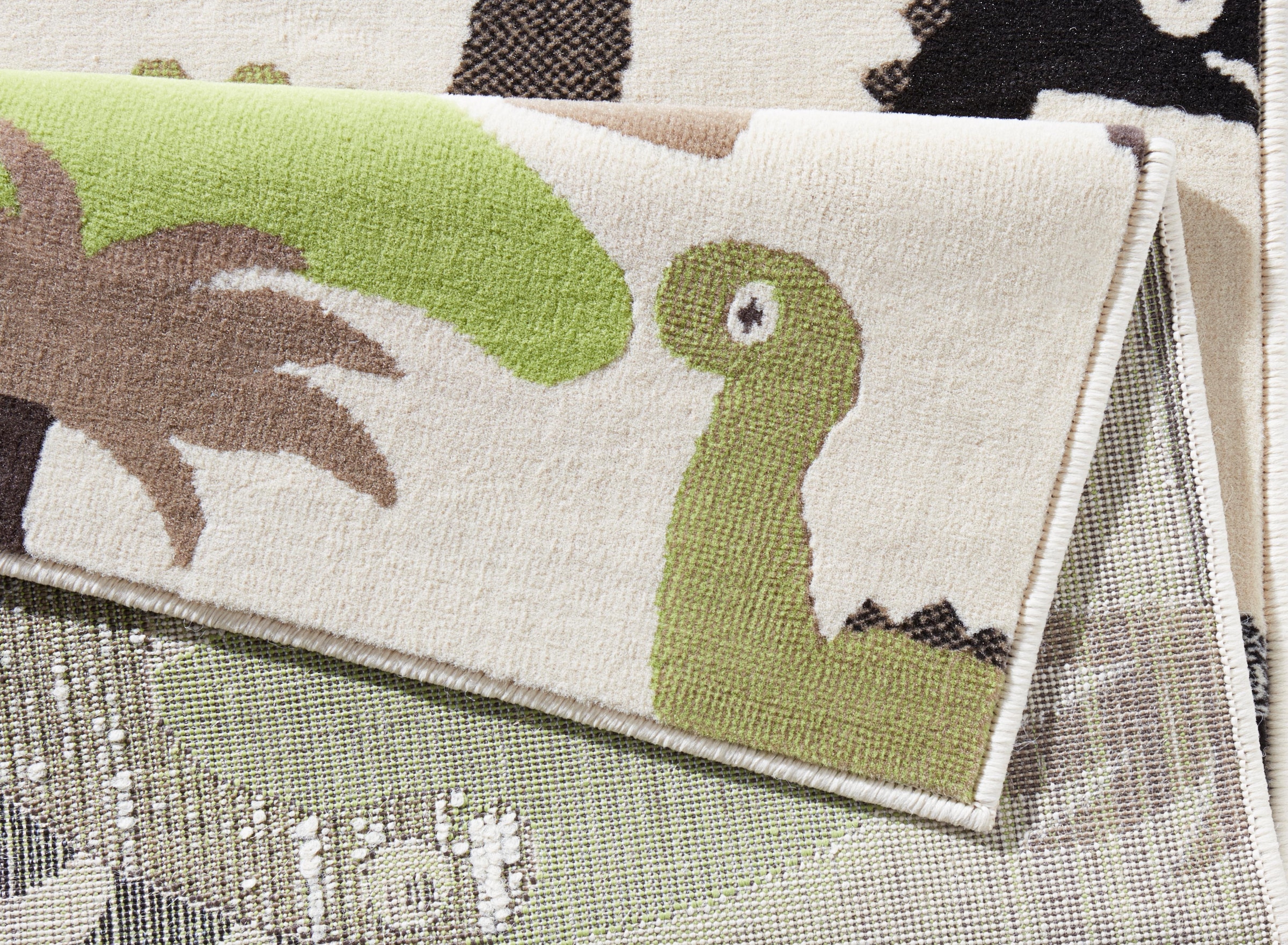 HANSE Home Kinderteppich »Dinosaurier«, rechteckig, 9 mm Höhe, Niedliche Dinos, Kurzflor, Strapazierfähig, Pflegeleicht, Robust