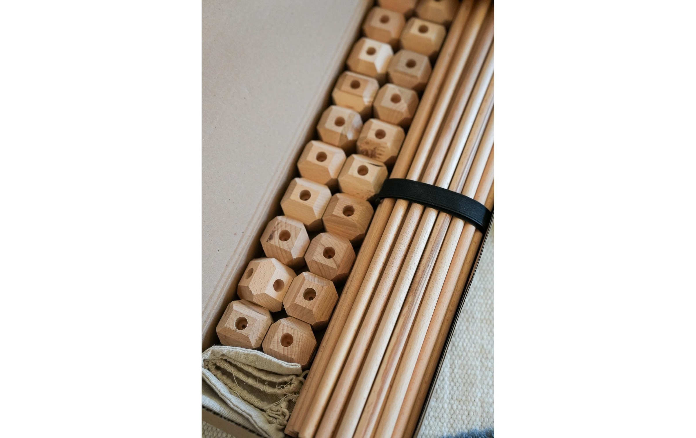 Konstruktions-Spielset »Hüttenheld mittel 80 Teile«, Holzart: Buche (Schweiz)