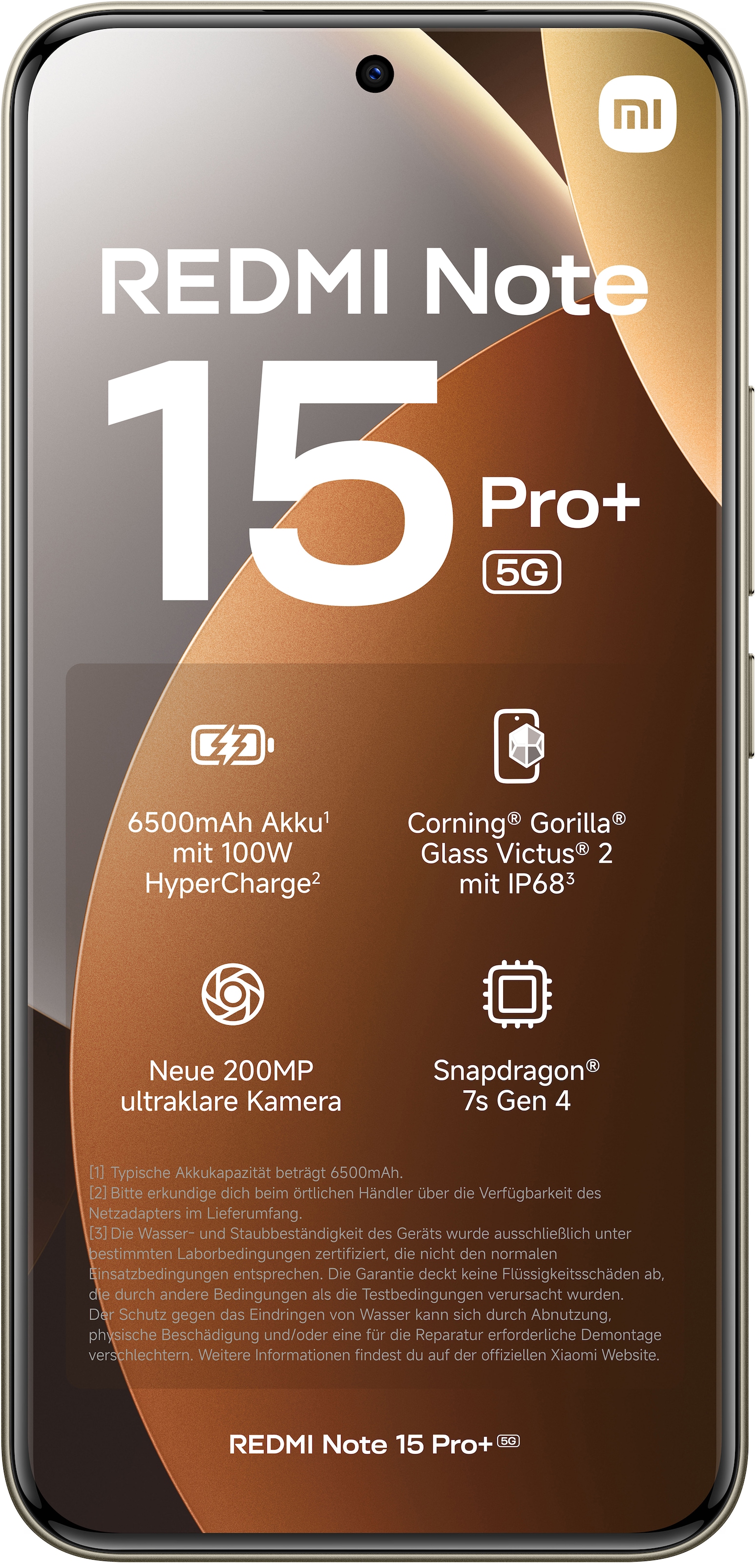 Xiaomi Smartphone »Redmi Note 15 Pro+ 5G 8+256« Moka brun