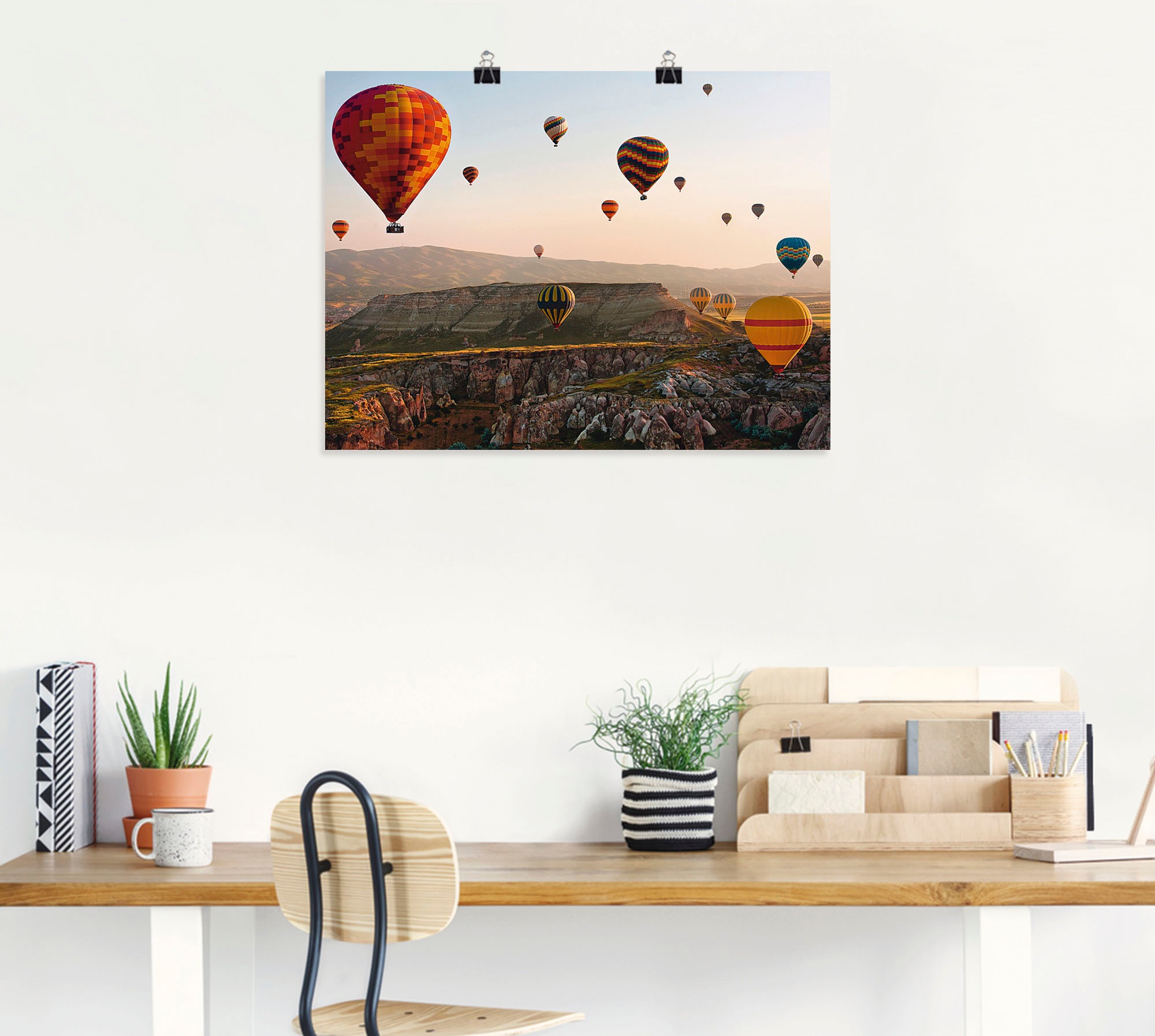 Artland Wandbild »Kappadokien Ballonfahrt«, Ballonfahren, (1 St.), als Leinwandbild, Poster in verschied. Grössen