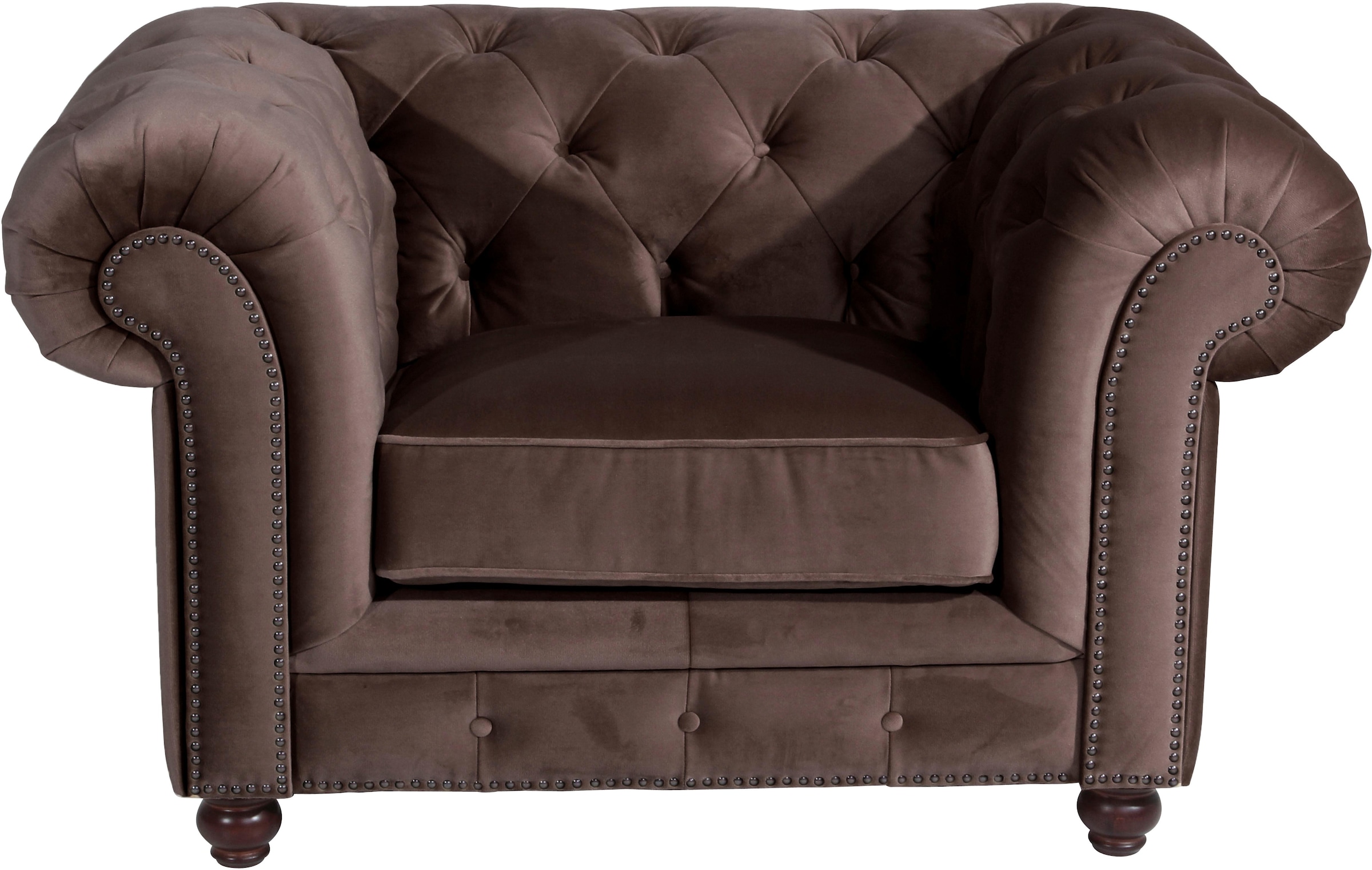 Chesterfield-Sessel »Old England«, mit edler Knopfheftung