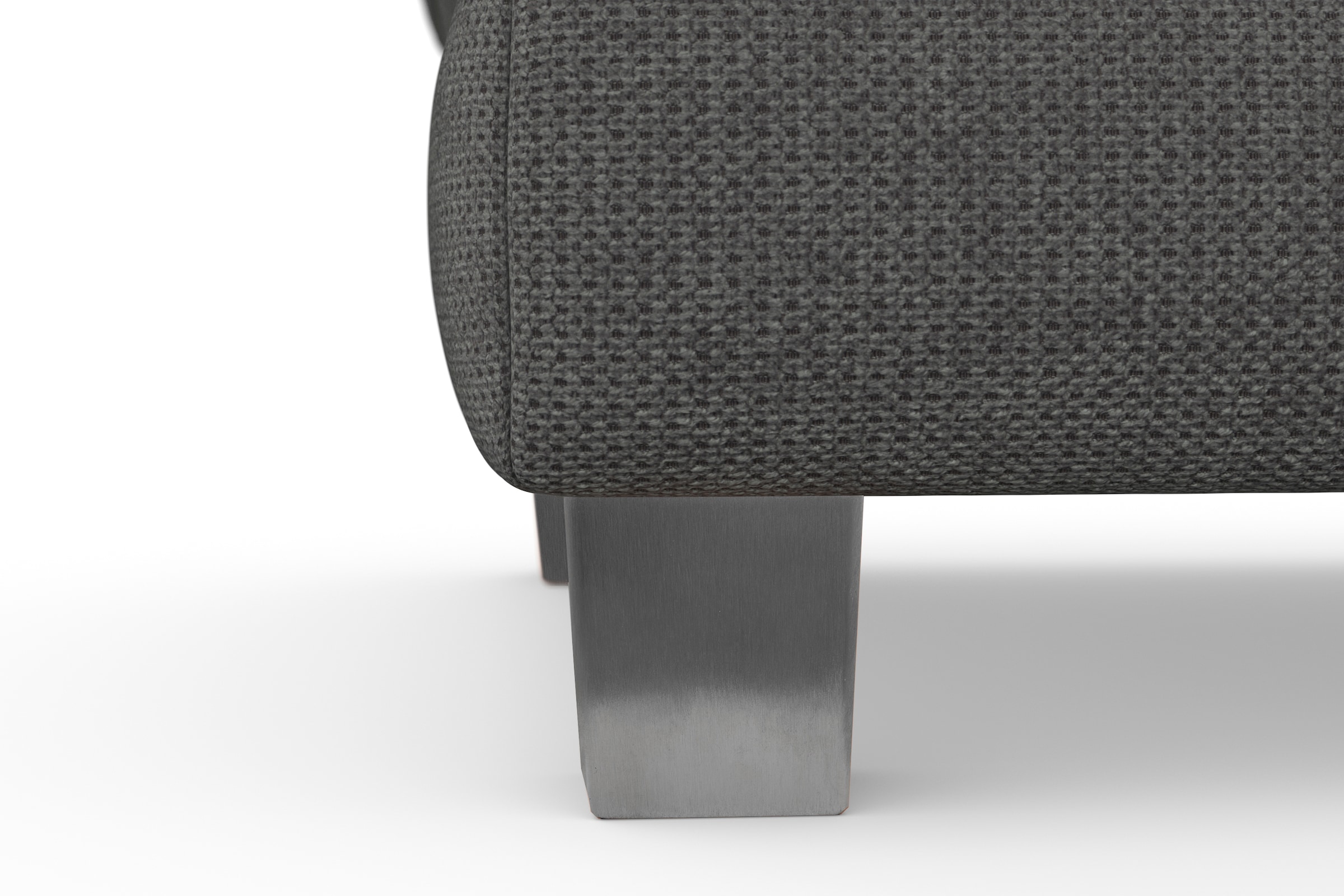 sit&more Polsterhocker »Dundee«, mit Klappfunktion, Federkern und hochwertigen Edelstahlfüssen
