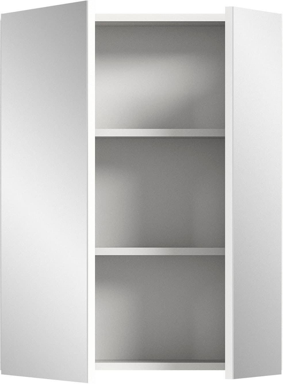 welltime Spiegelschrank »BIEL, TOPSELLER!, Breite 60 cm, 2 Türen, 2 Einlegeböden, 3 Fächer« 1 Stk. tlg. Badmöbel, Badschrank, Schrank, Wandschrank, Bad, Badezimmer