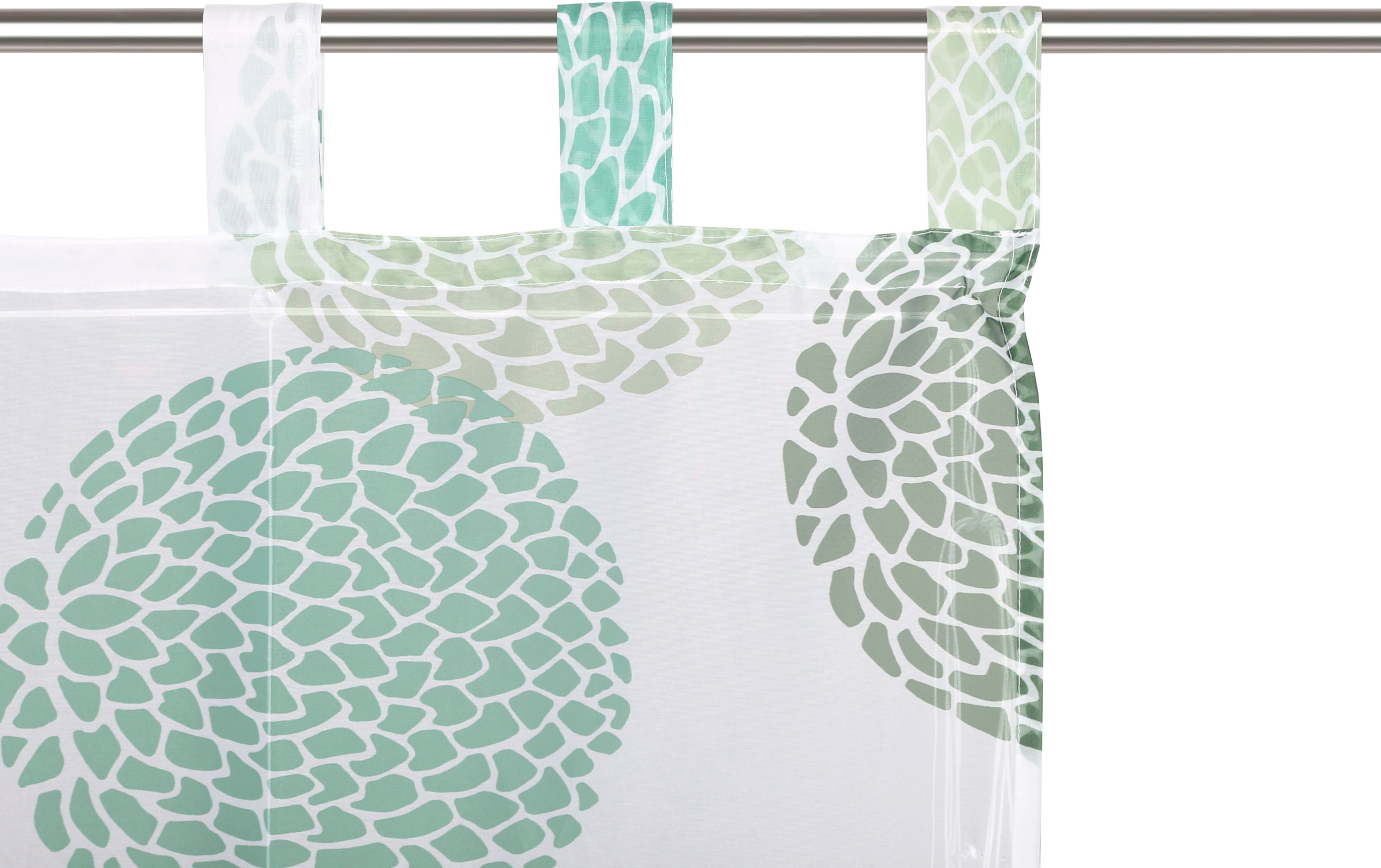 ♕ my home Raffrollo »Belem«, Voile, Transparent, mit Schlaufen, auf Polyester versandkostenfrei