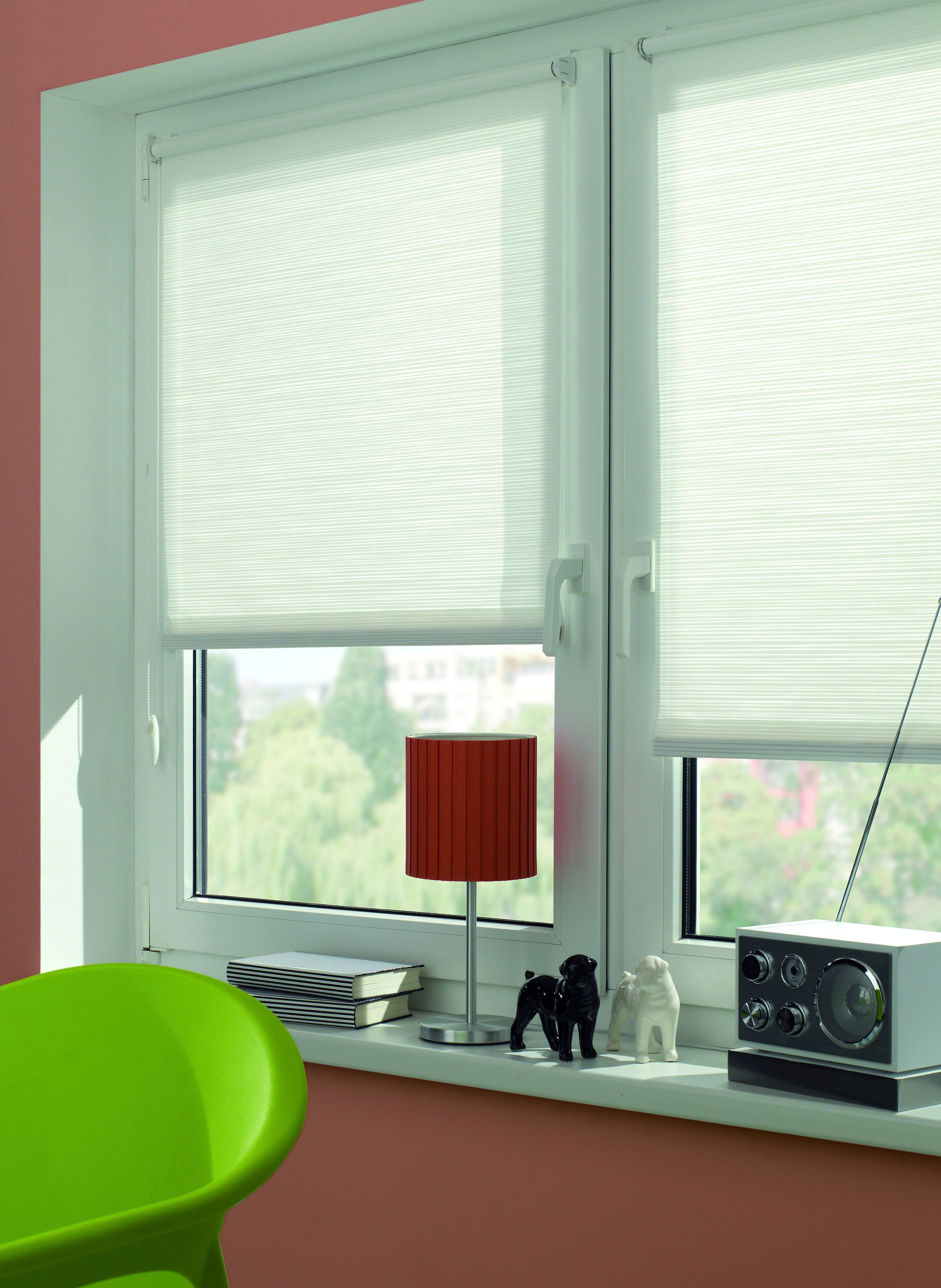 Image of GARDINIA Seitenzugrollo "EASYFIX Rollo Dekor Streifen" Lichtschutz Sichtschutz mit Bohren/ohne Bohren freihängend mit Streifen Motiv