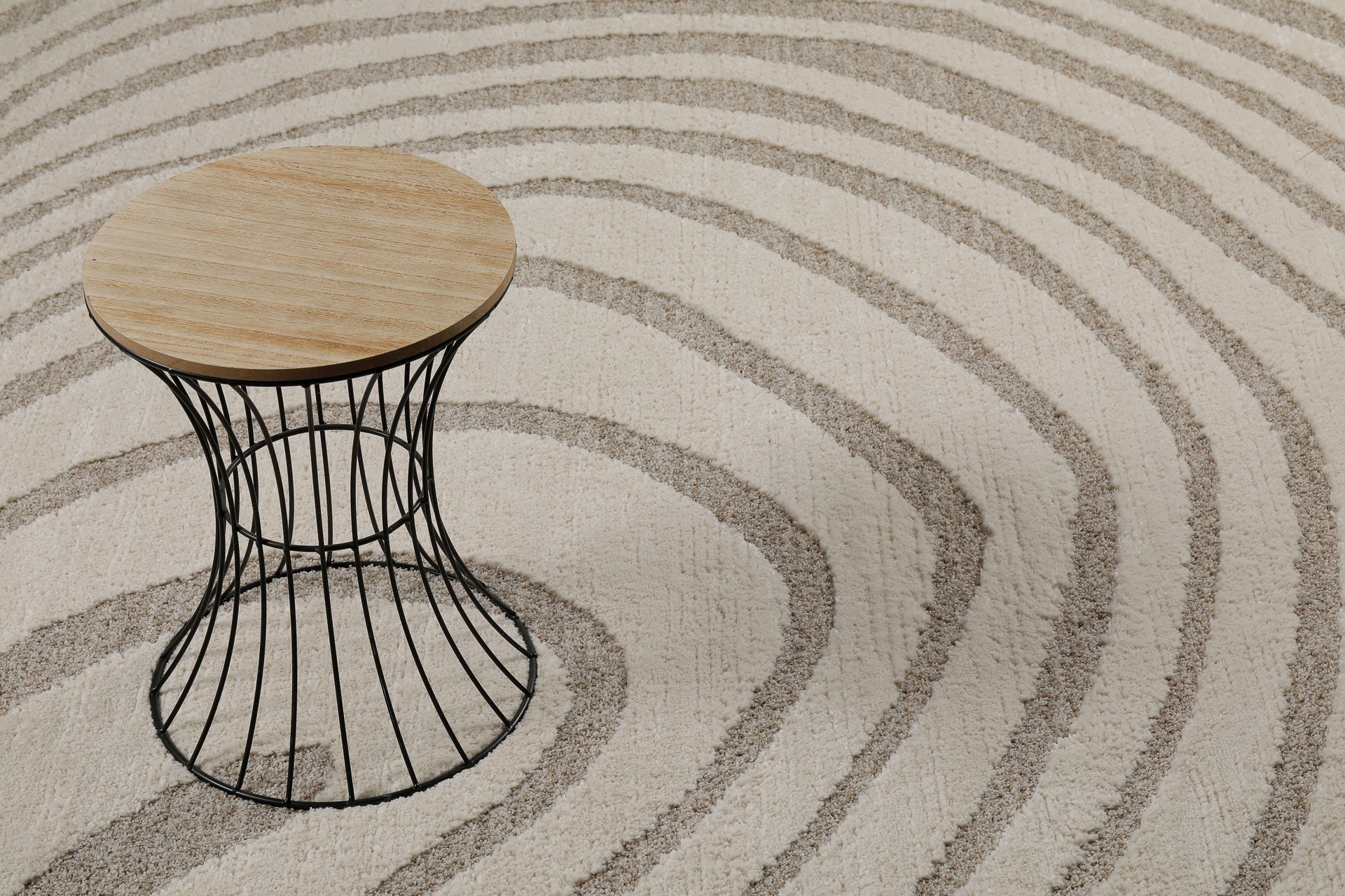 Wecon home Tapis »Björn« Rectangulaire 18 mm Höhe Gewebt, Hoch-Tief, pflegeleicht, Wellen-Muster, Scandi, Wohnzimmer