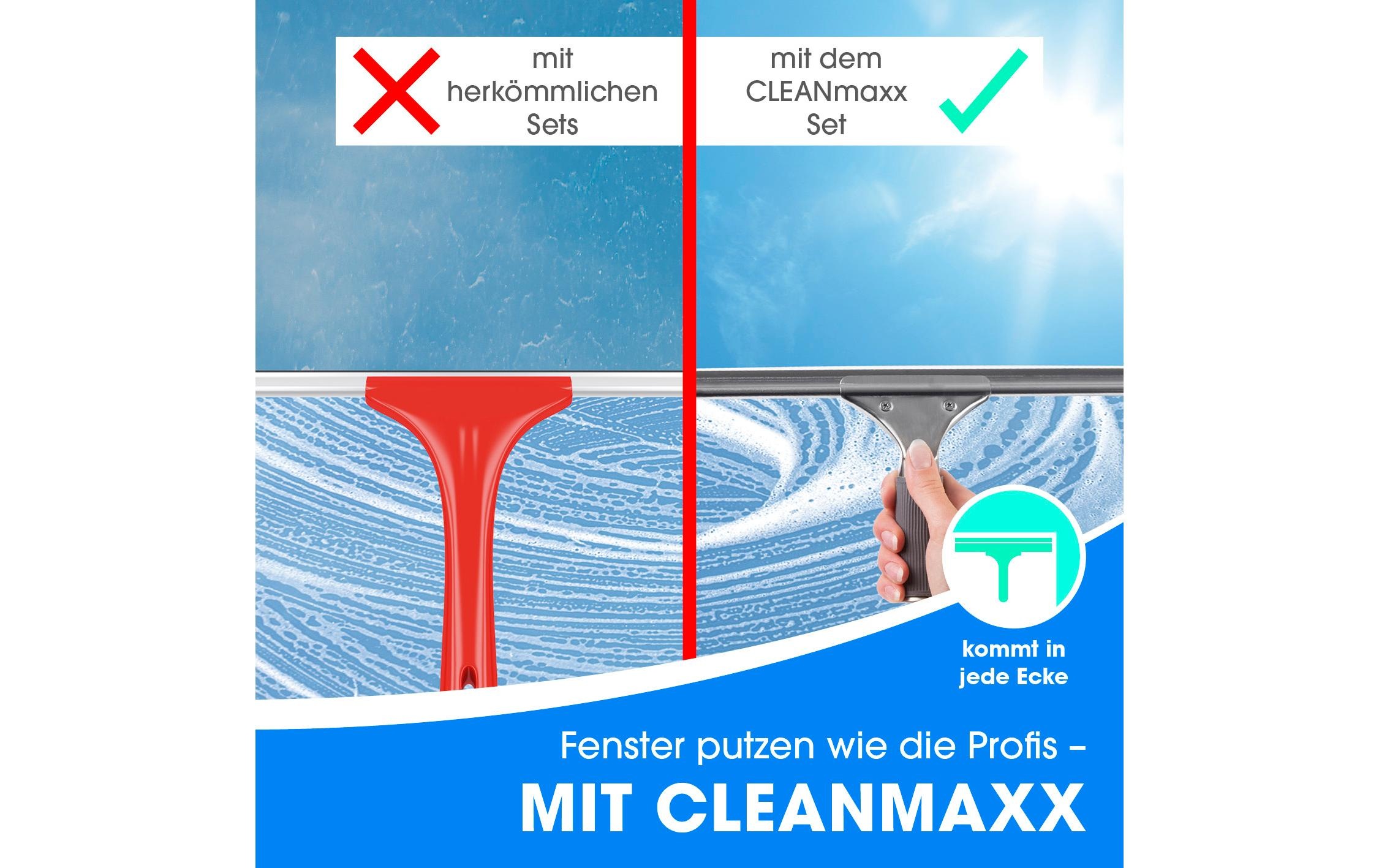 GOURMETmaxx Fensterreiniger »7-teilig, Grau/Rot«