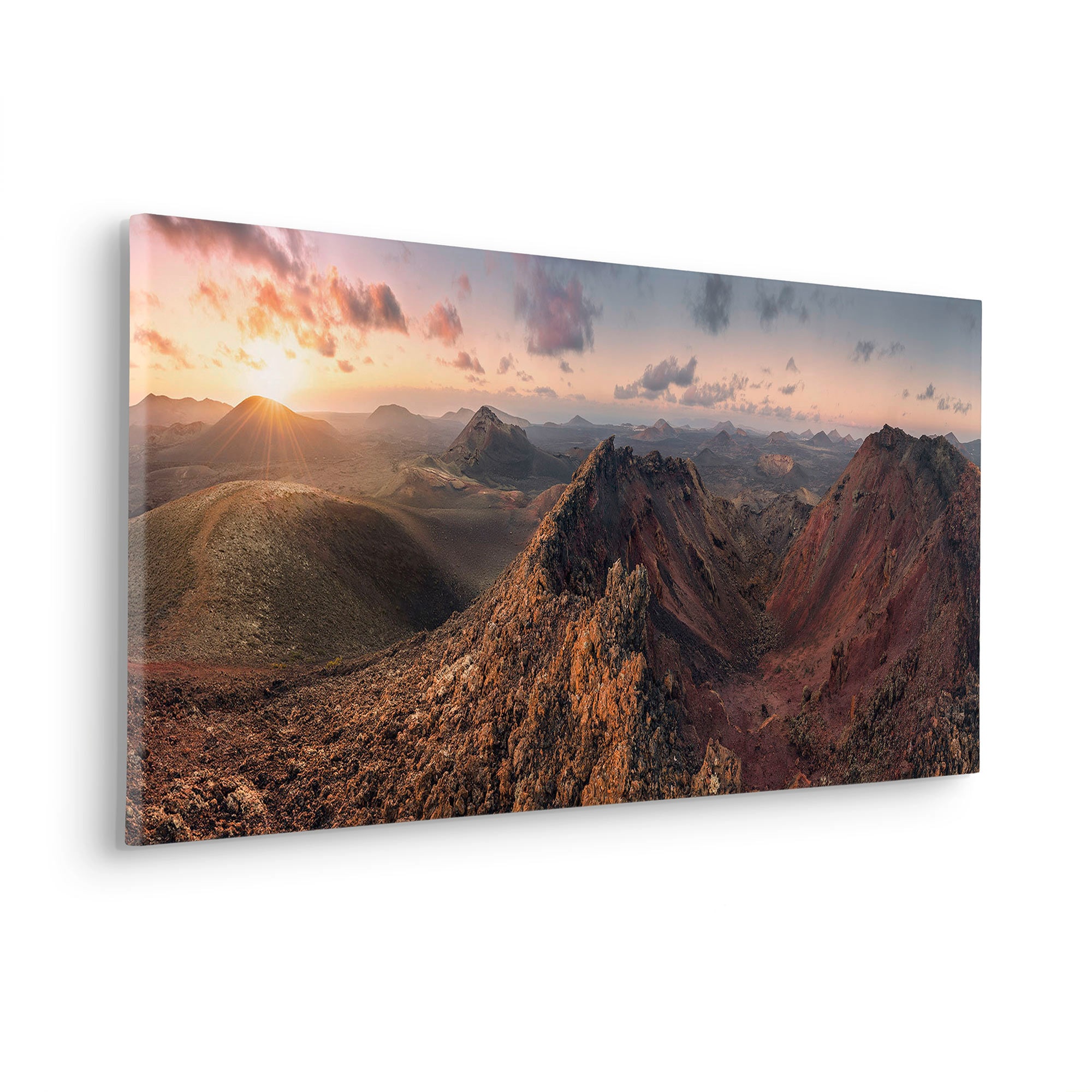 Komar Leinwandbild »Primeval Days - Grösse 90 x 40 cm«, Baum-Blätter-Natur-Berge-Blumen-Foto-Jahreszeiten-Landschaft-Meer-Strand-Palmen, (Packung, 1 St.), Keilrahmenbild mi Echtholzrahmen