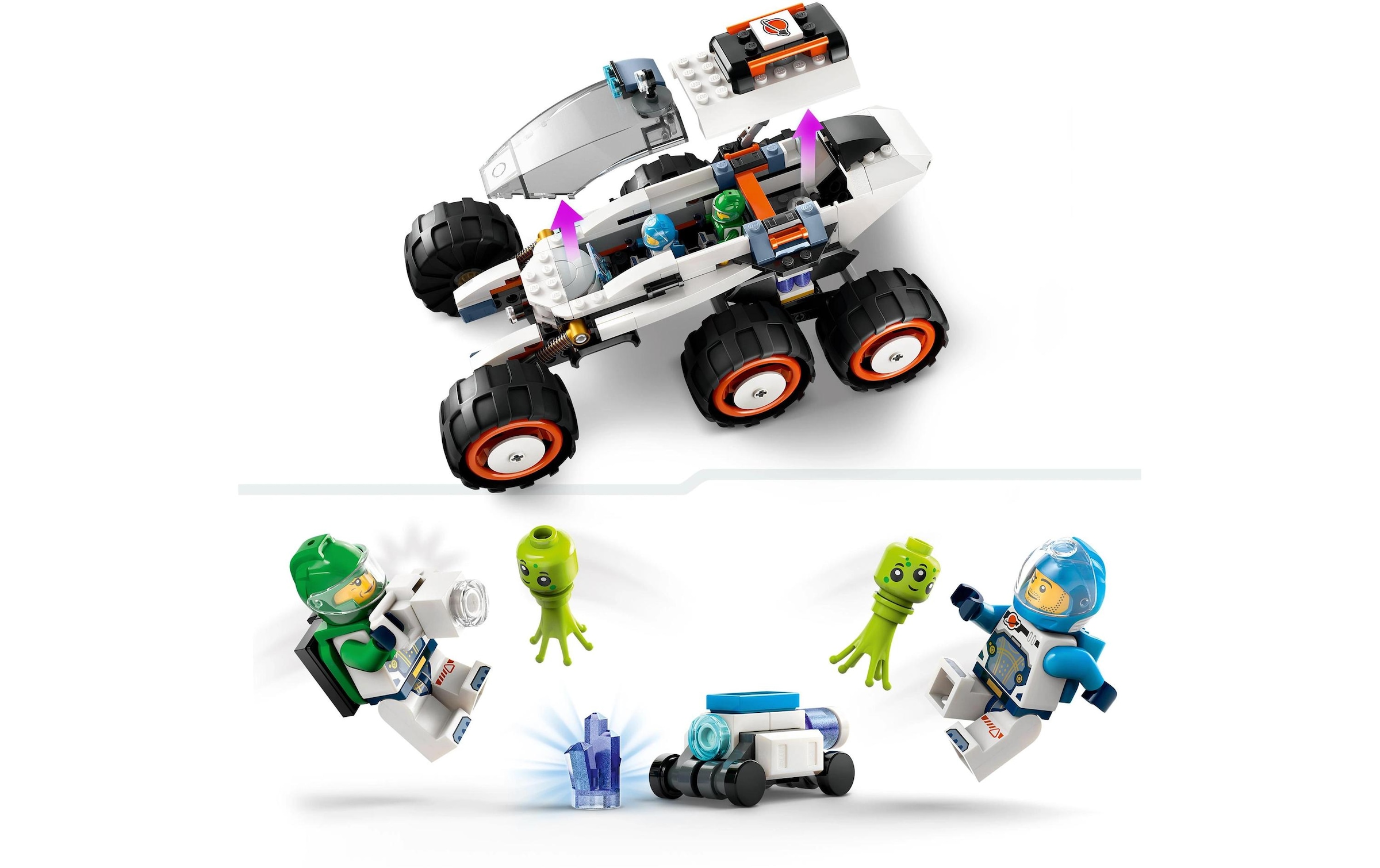 LEGO® Spielbausteine »Weltraum-Rover mit Ausserirdischen 60431«, (311 St.)