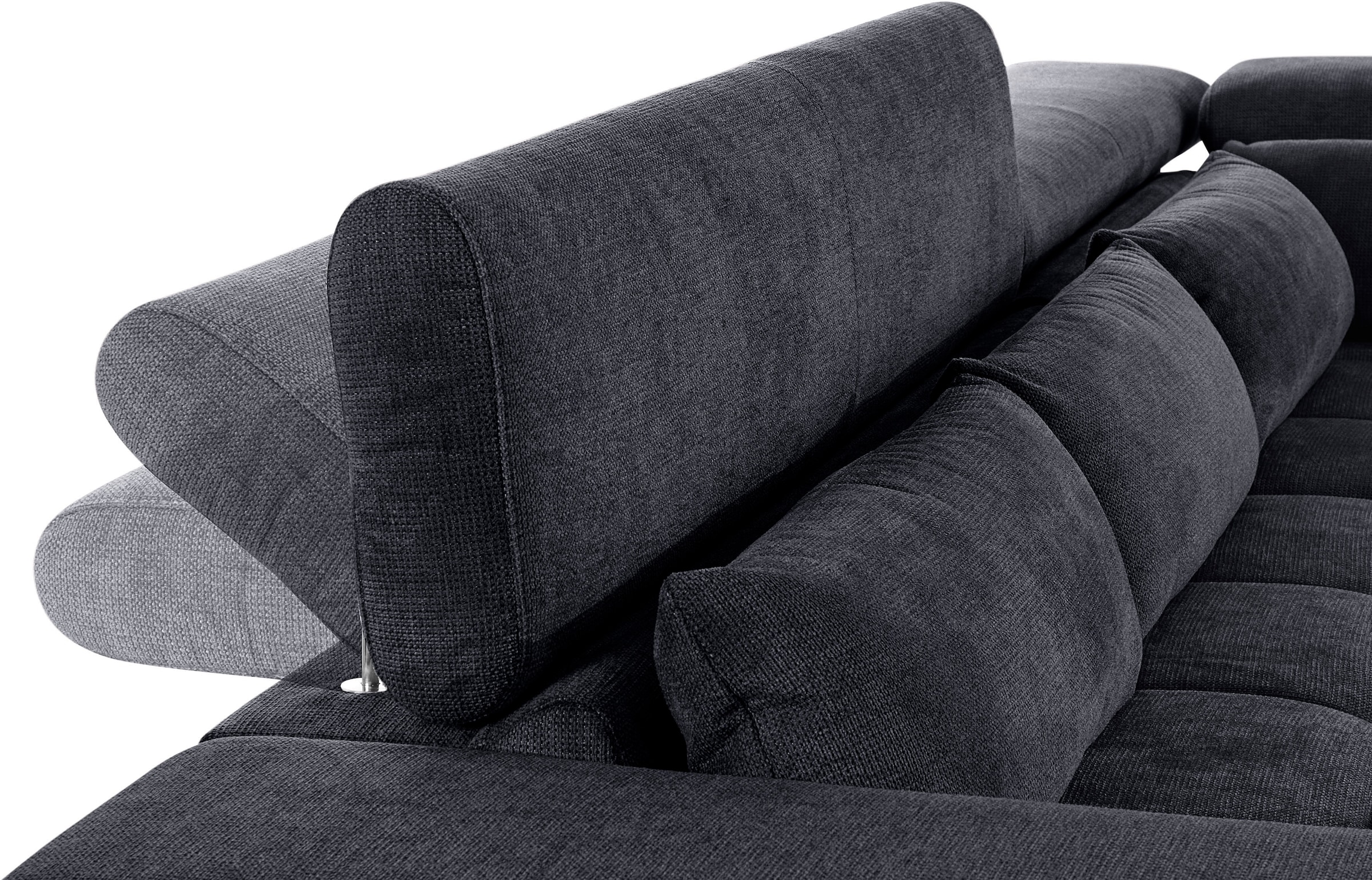 COTTA Ecksofa »Orion L-Form«, mit Kopfteilverstellung & 5 Nierenkissen