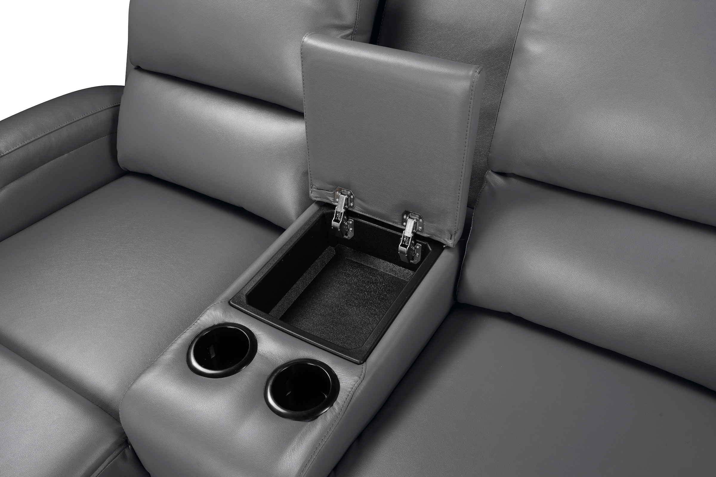 Home affaire Ecksofa »NAPORI Multimediasofa, 3er Kinosessel XXL, L-Form, 3 Bezugsstoffe« Kinosofa mit Relaxfunktion, Getränkehalter, Staufach und Staukasten