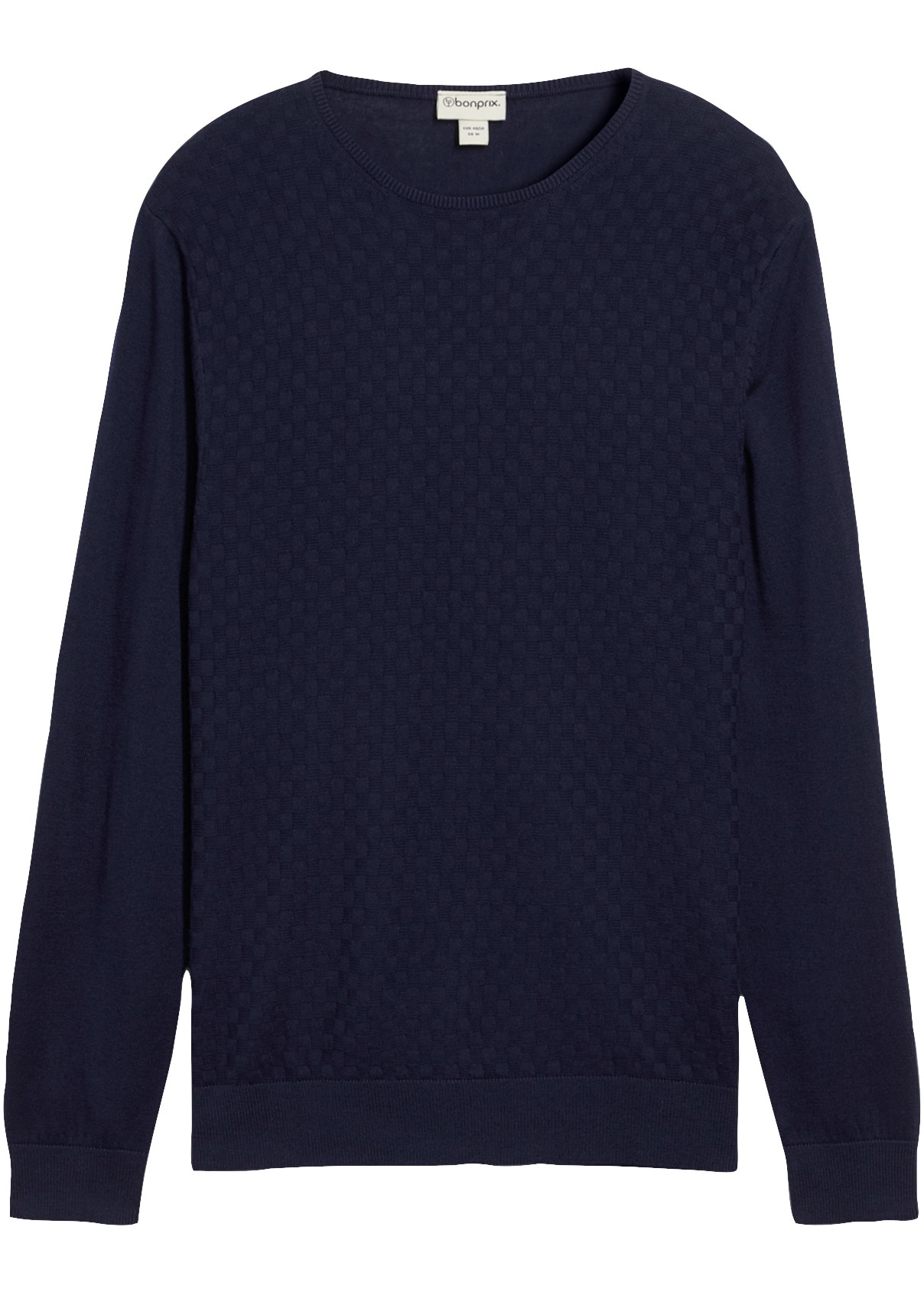 bonprix Strickpullover Regular Fit, aus Baumwolle und Wolle, eleganter Stil