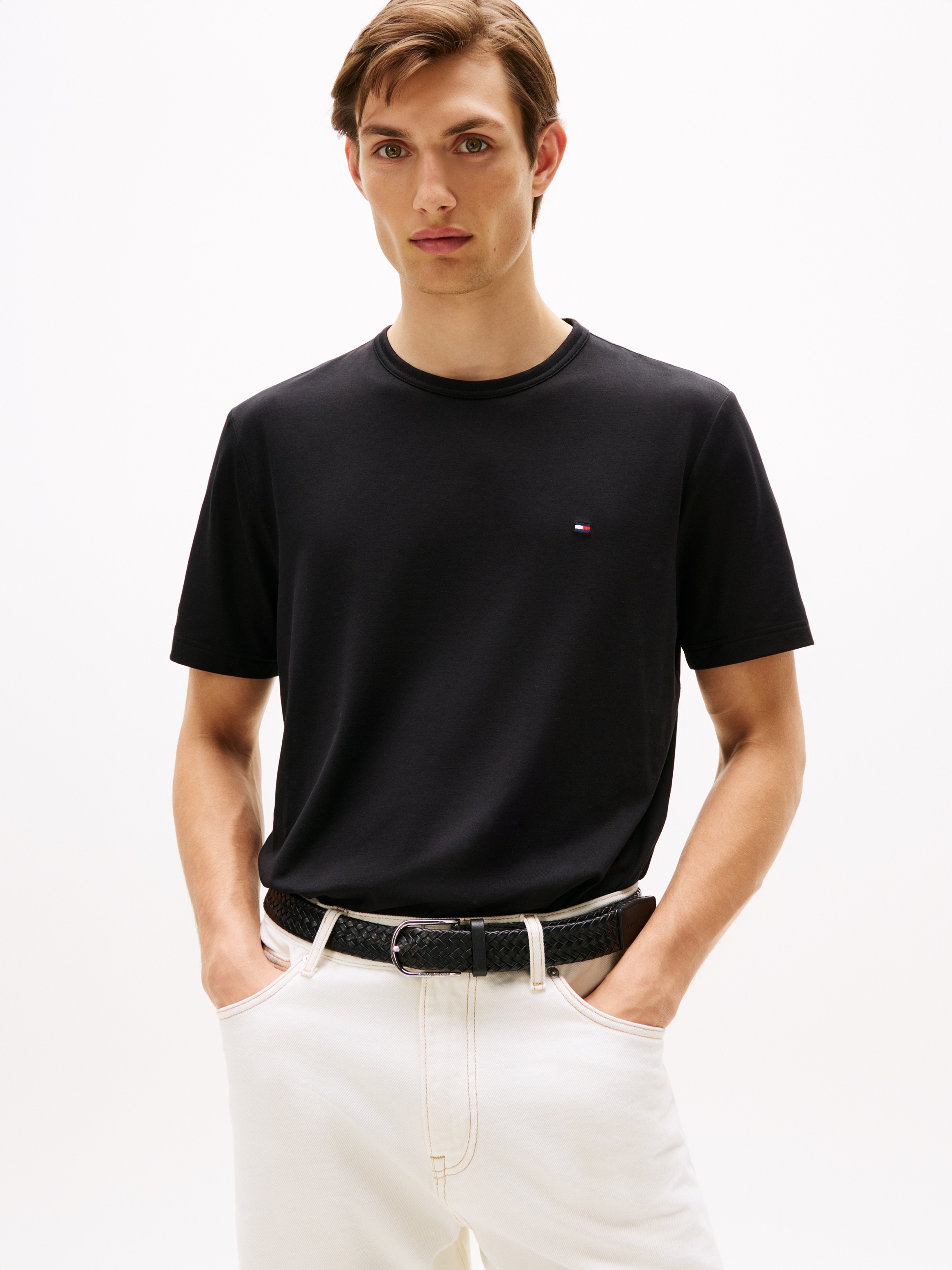 Image of Tommy Hilfiger T-Shirt "PERFORMANCE TEE" im Materialmix, schnelltrocknend