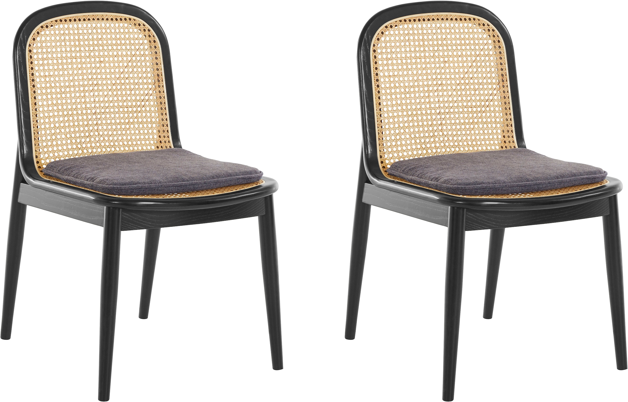 Image of LeGer Home by Lena Gercke Esszimmerstuhl "Lina, 2er-Set, Massivholz" (Set) 2 Stk.Polsterstuhl mit Rahmen und Beinen aus massivem Eschenholz