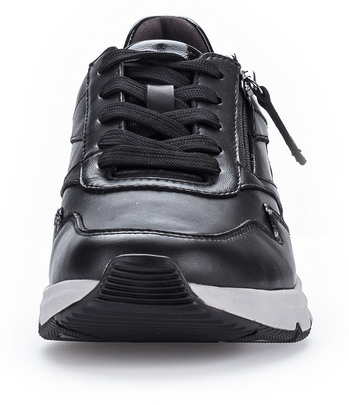 Gabor Rollingsoft Keilsneaker, Freizeitschuh, Halbschuh, Schnürschuh, Logoschriftzug an der Ferse