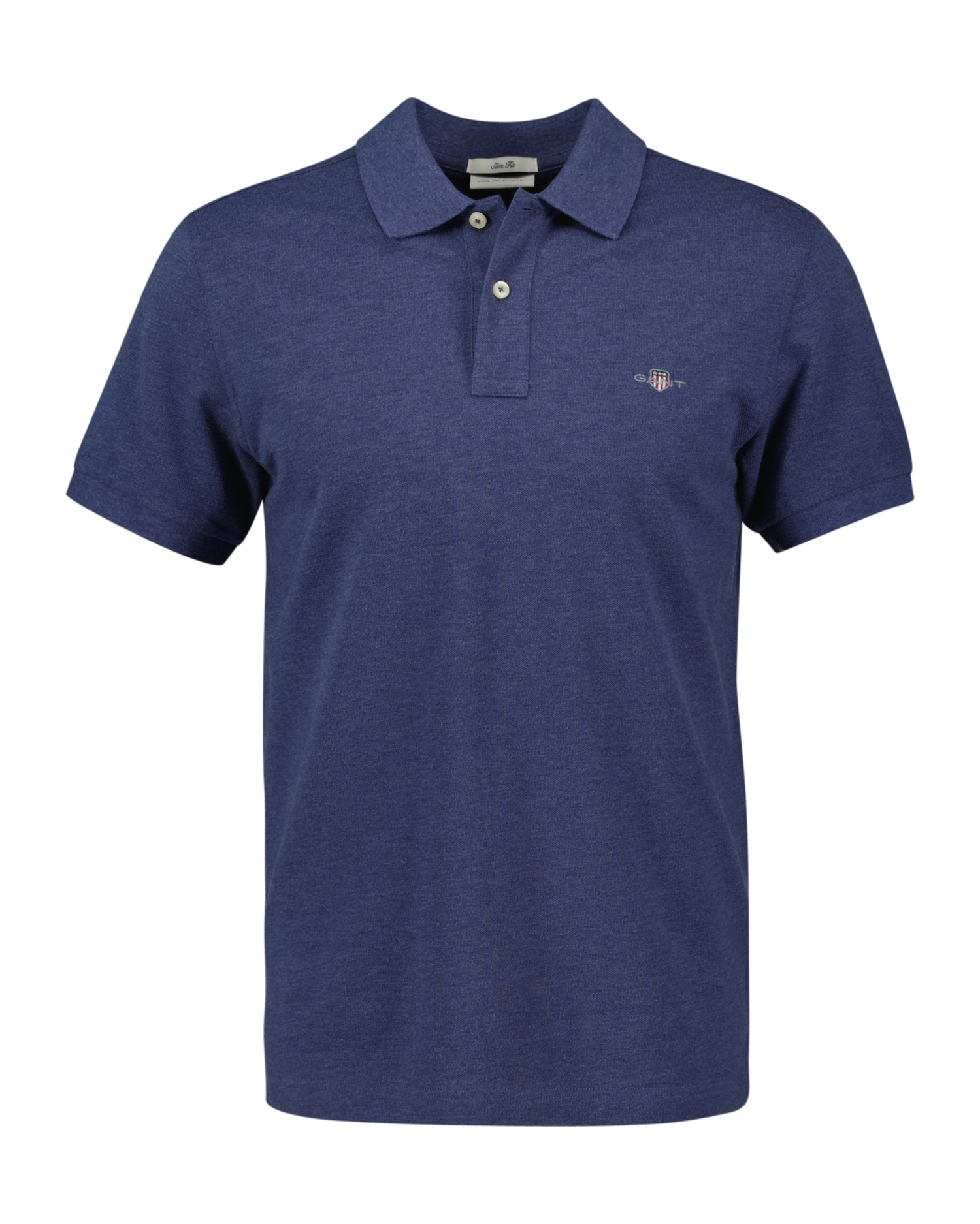 Image of Gant Poloshirt "SLIM SHIELD SS PIQUE POLO" mit Logostickerei auf der Brust