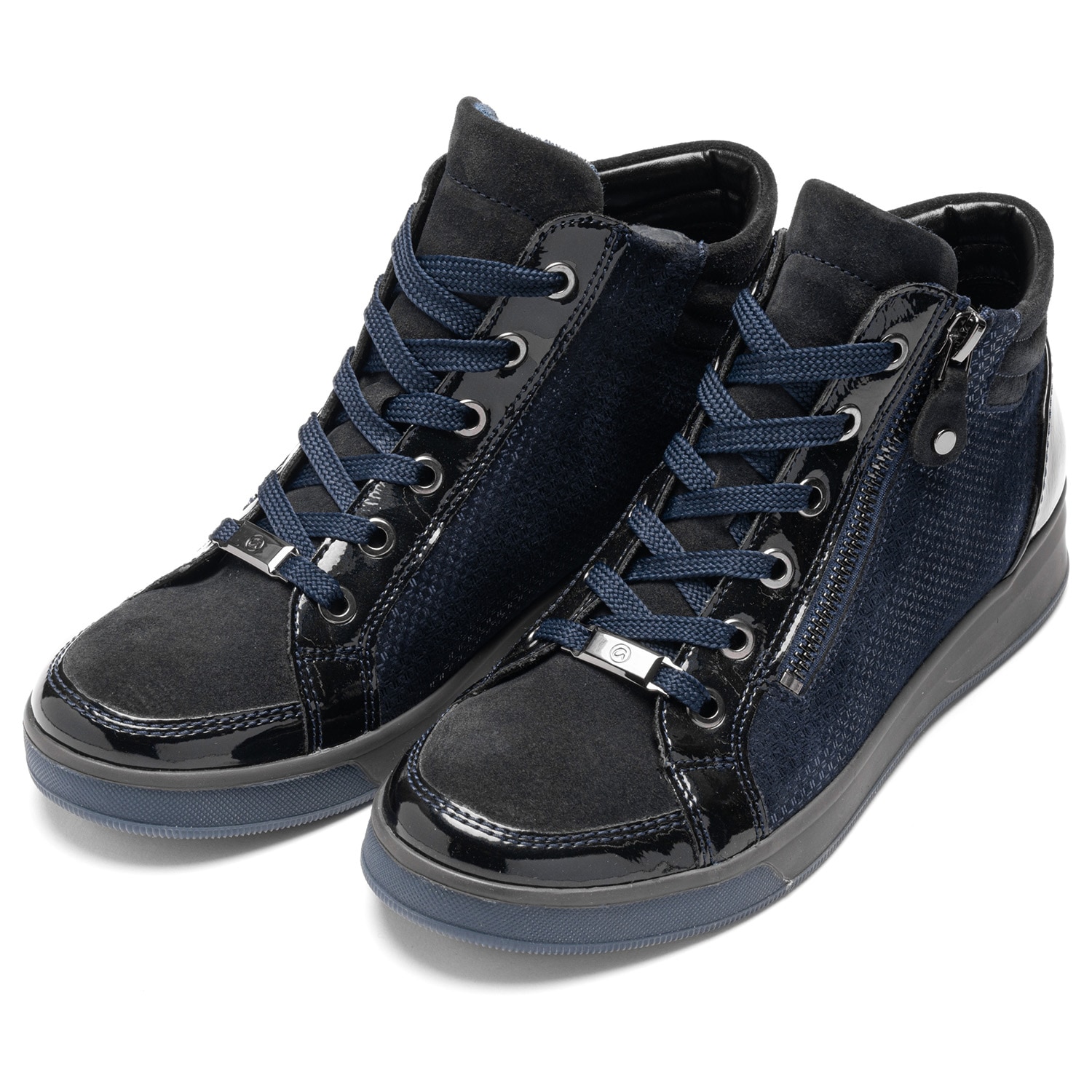 Ara Bottines de sneakers »ROM«  baskets montantes, bottines à lacets avec garnitures contrastantes