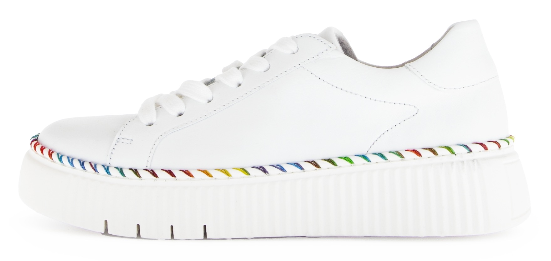 Gabor Plateausneaker  , Freizeitschuh, Halbschuh, Schnürschuh mit Kontrast-Rahmennaht