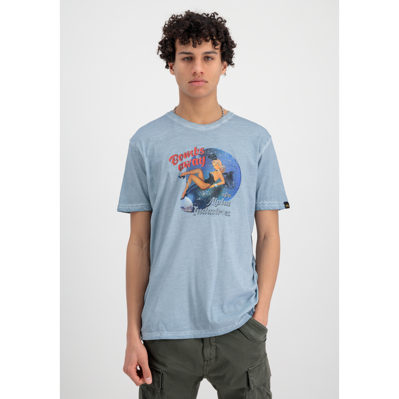 Alpha Industries , T-Shirt »Nose Art T-Shirt« , bunt , S , Flag Label am linken Ärmel
