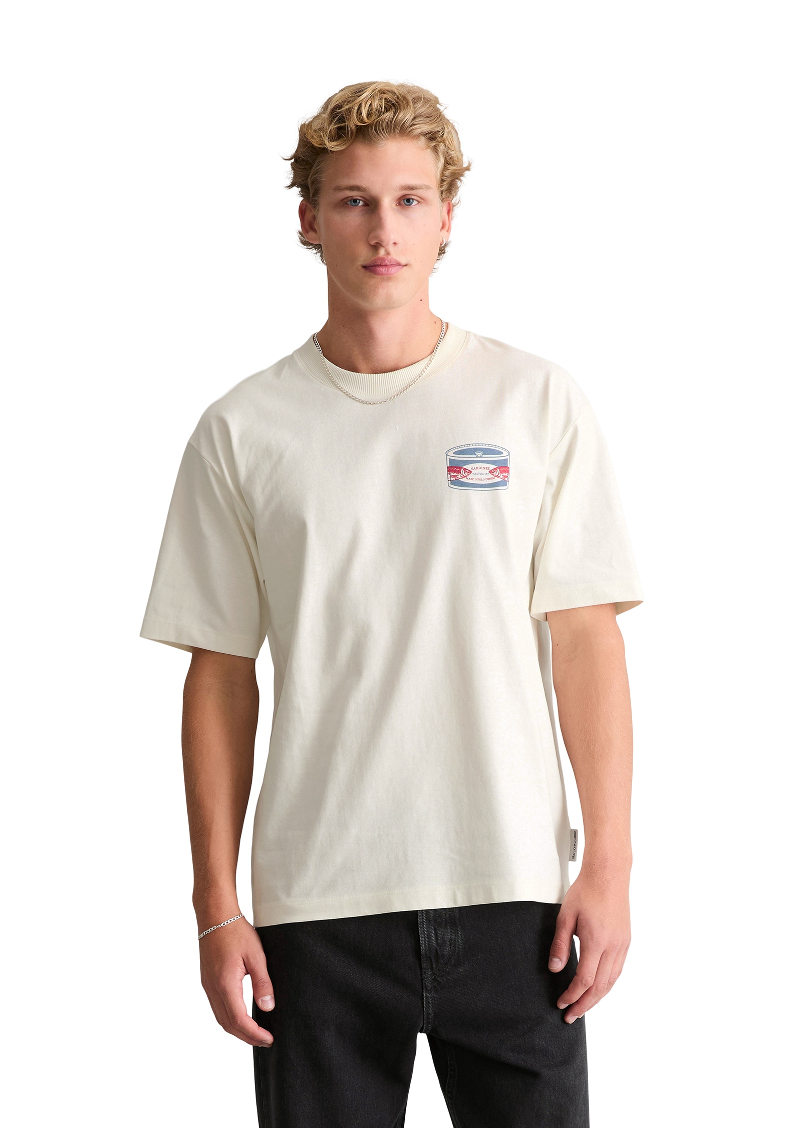 Image of Marc OPolo DENIM T-Shirt relaxed aus schwerem Bio-Baumwoll-Jersey