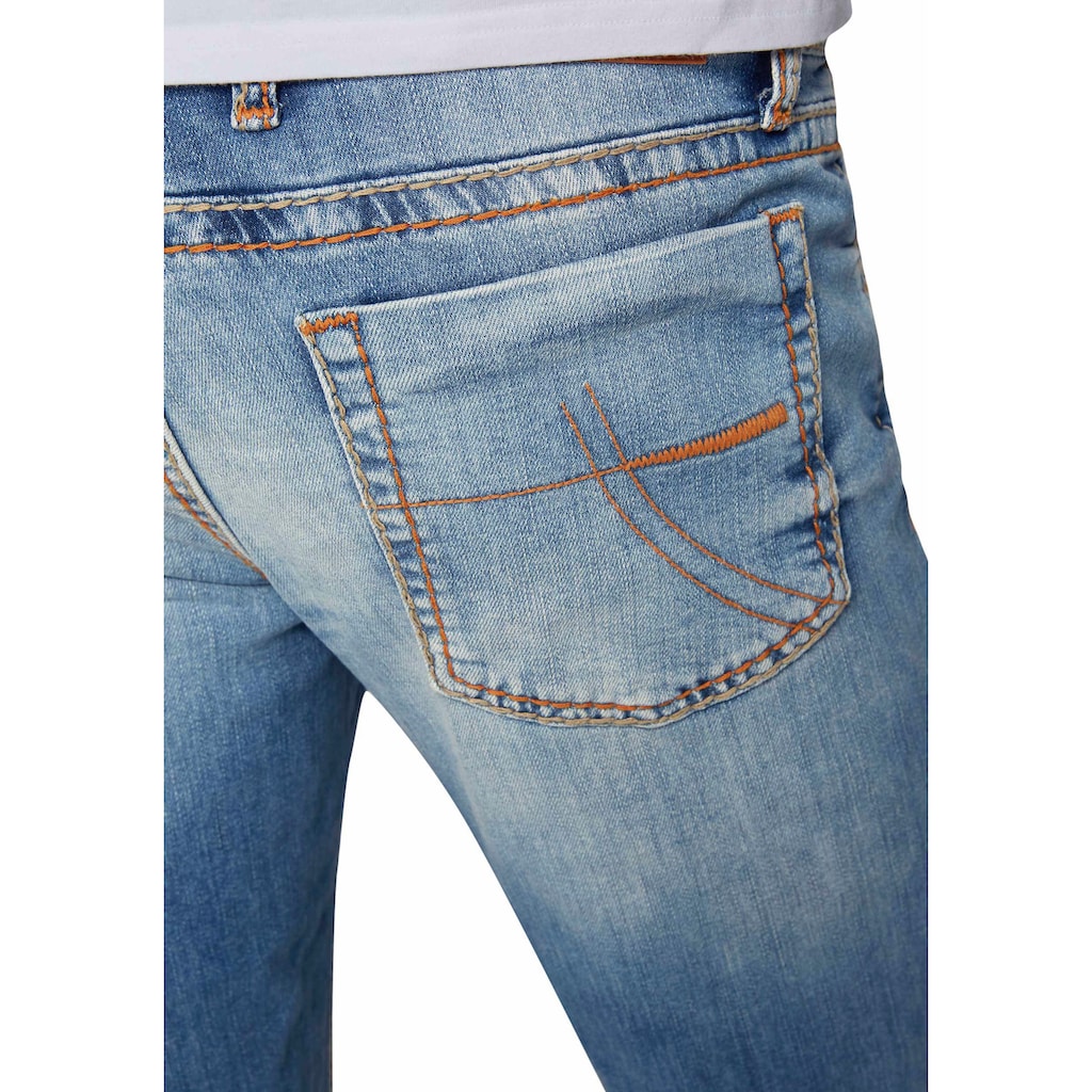 CAMP DAVID Straight-Jeans »NI:CO:R611«, mit markanten Steppnähten