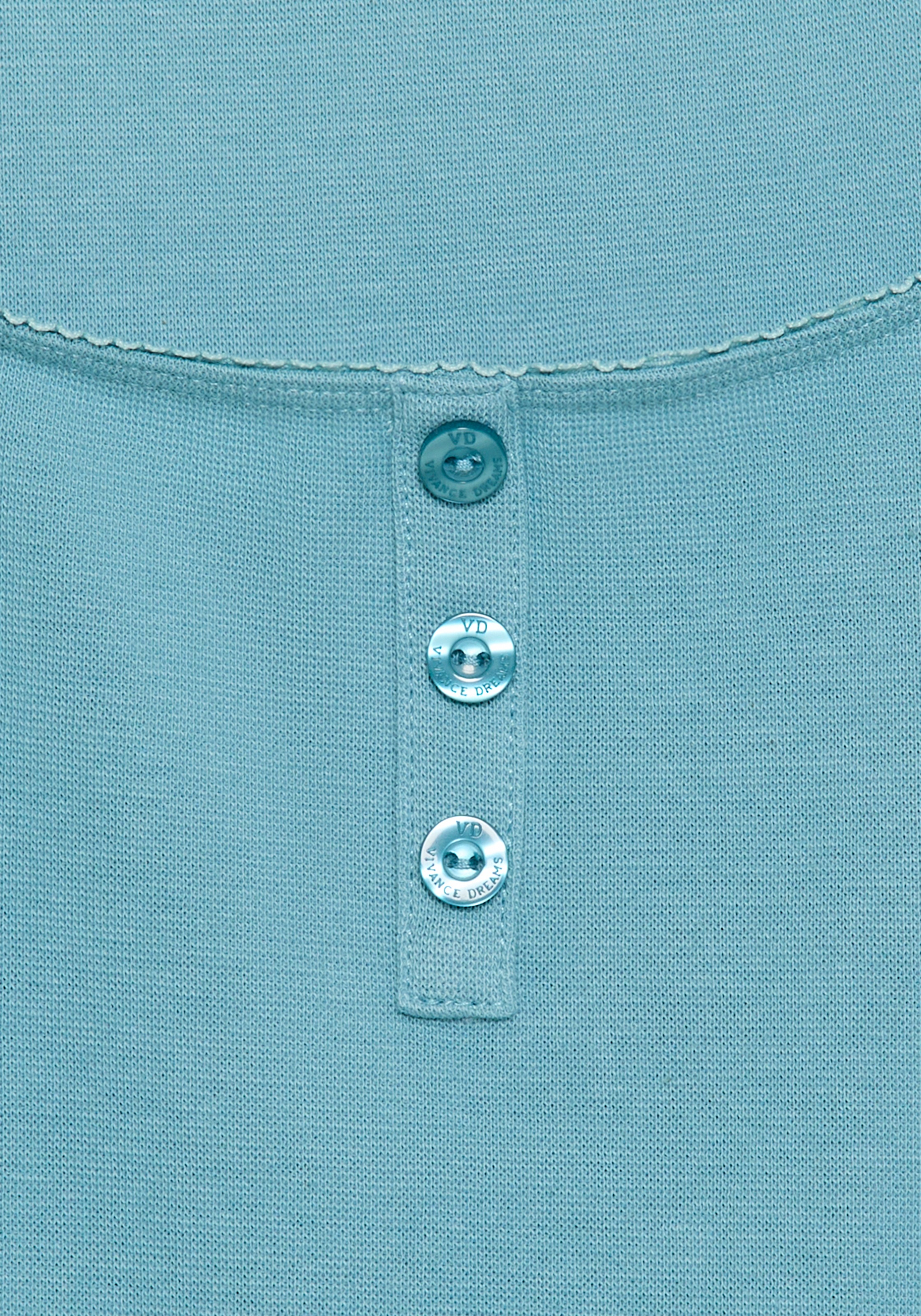Vivance Dreams Pyjamaoberteil 1-teilig, 1 mit Babylock-Kanten