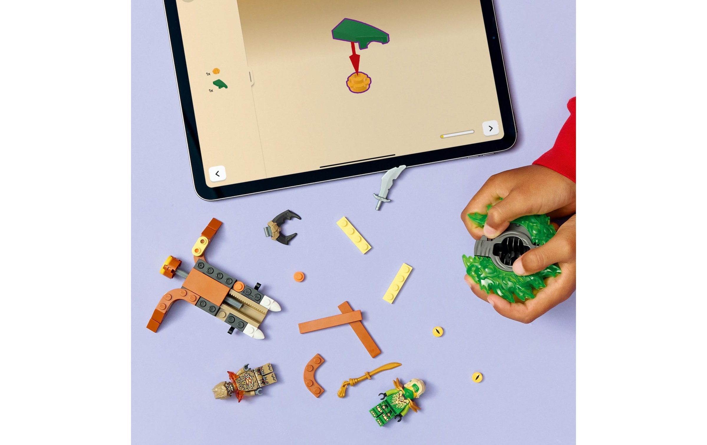   Konstruktionsspielsteine »Ninjago Lloyd vs. Erdmonster-Spinner 71850« Kategorie: Fantasy-Welt