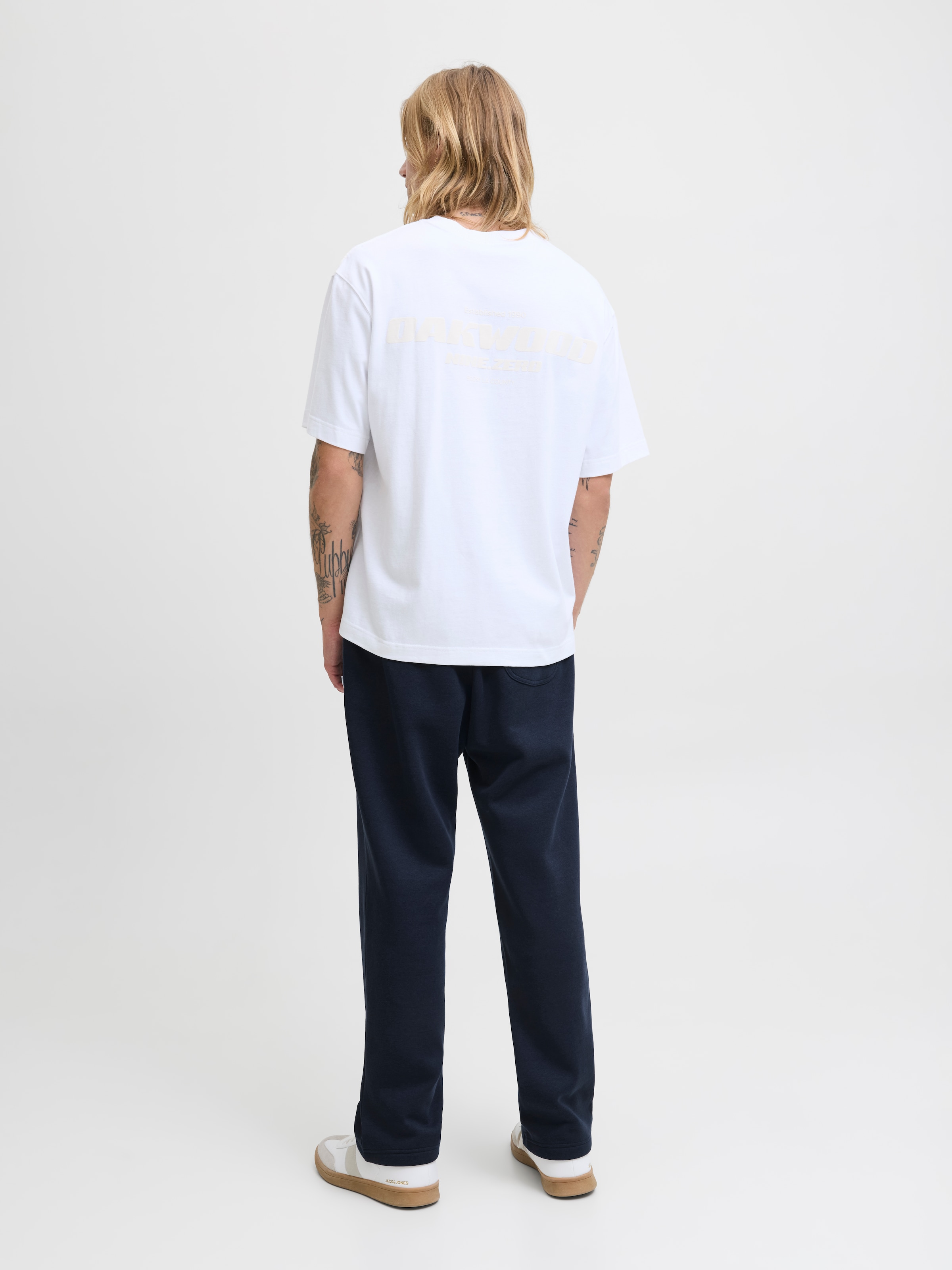 Jack & Jones Sweathose »JPSTKANE BRADLEY UNCUFFED SWT PANTS NOOS«  Materialmix, relaxed fit