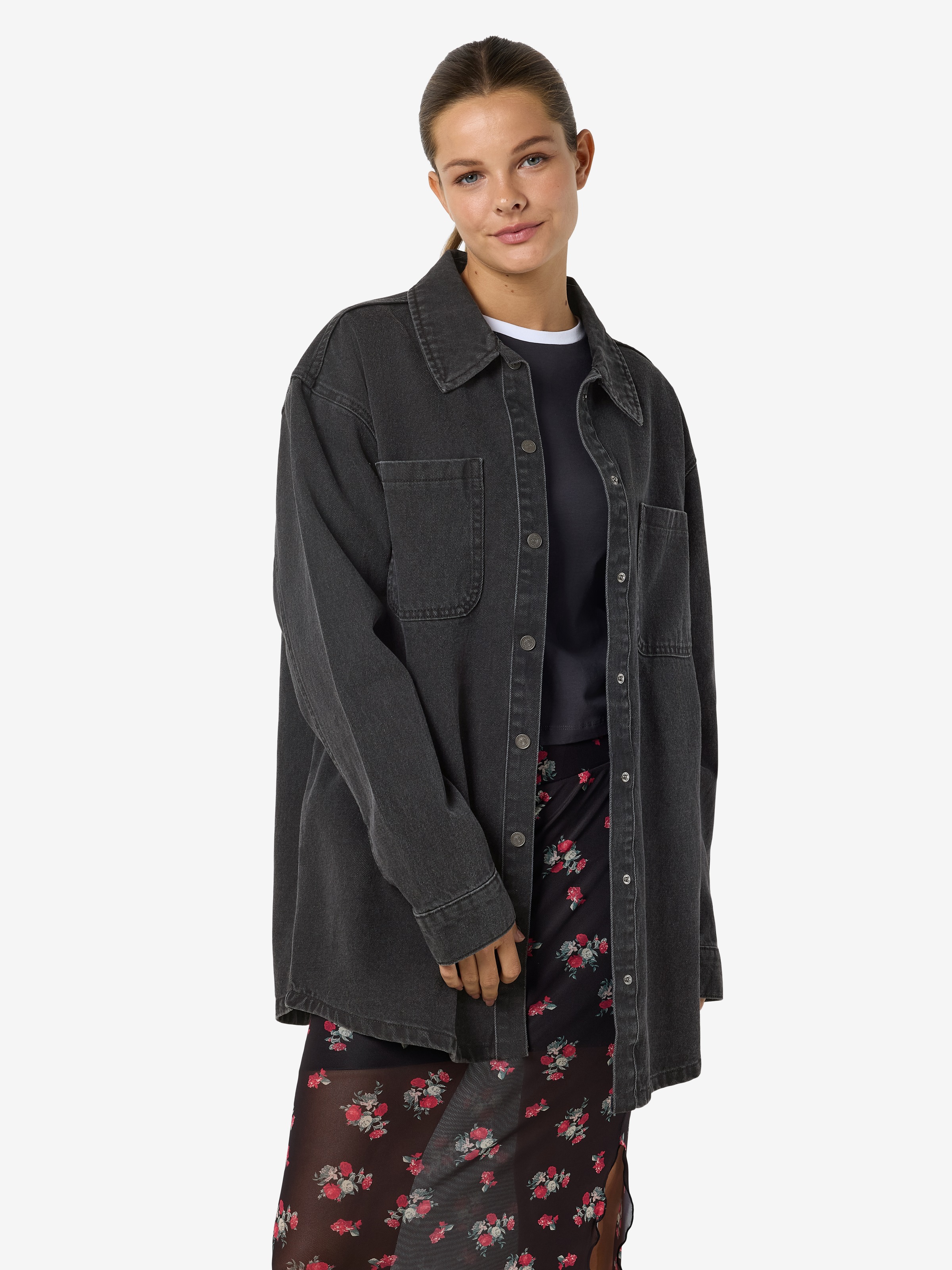 Image of Noisy may Jeansjacke "NMALVA L/S DNM SHACKET AZ387BL NOOS"